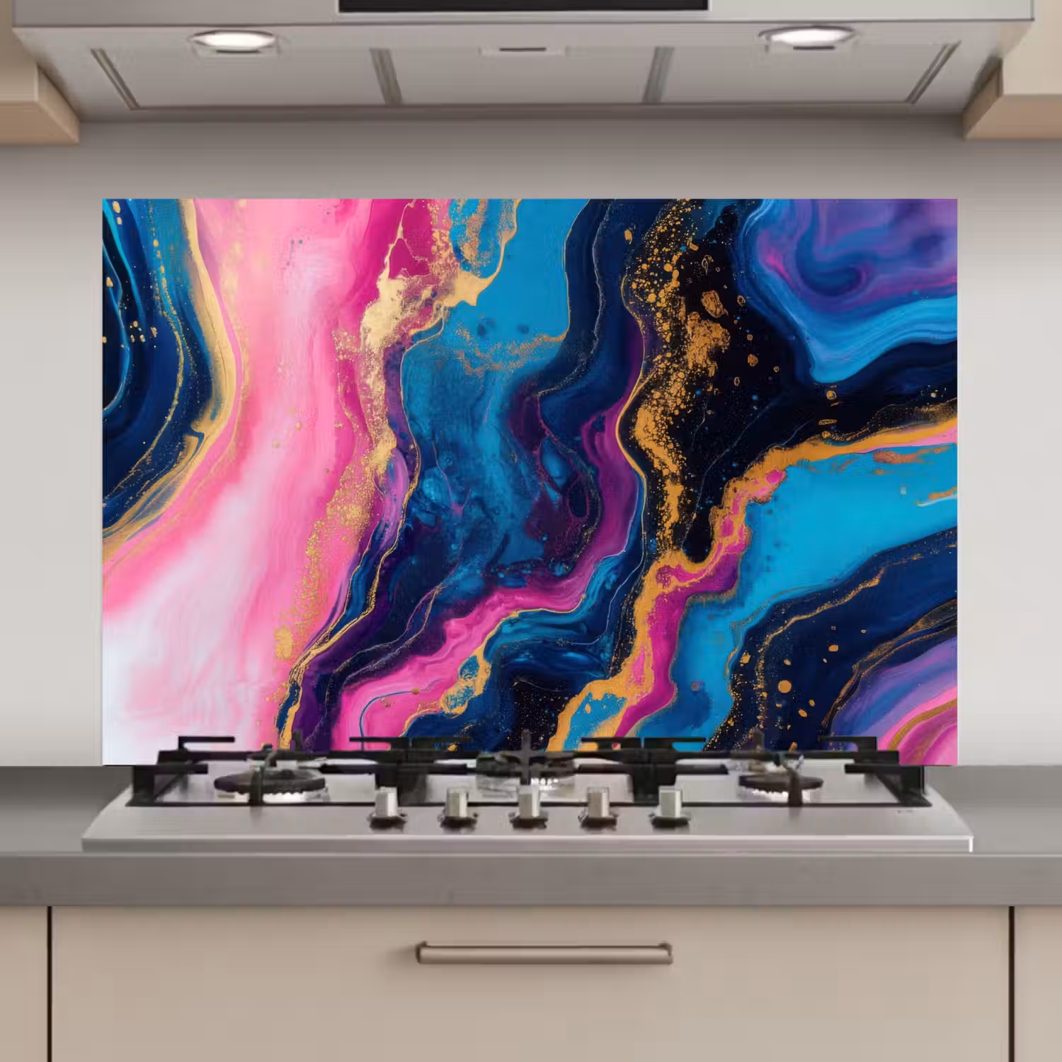 Marmer - Modern - Goud keuken achterwand spatscherm klein -3d_website