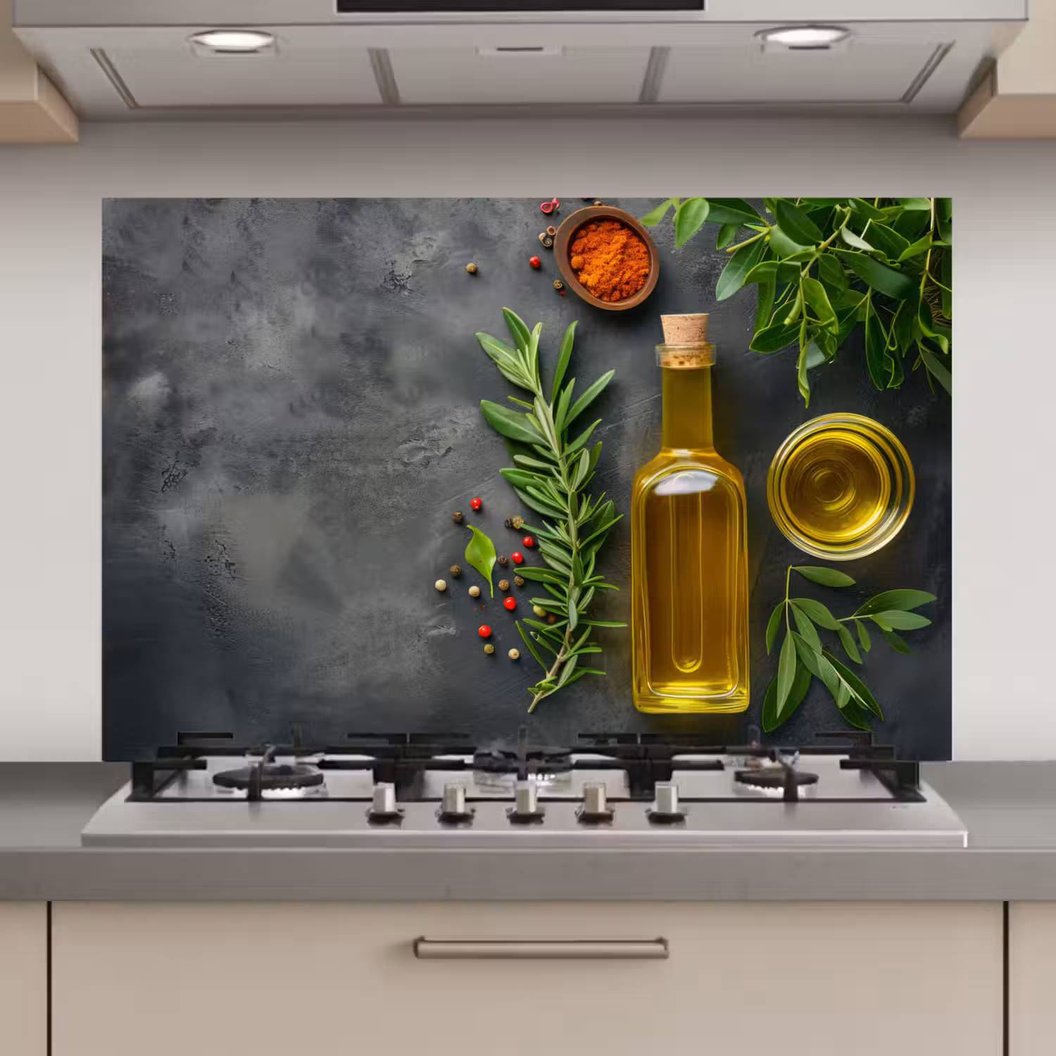 Mediterrane Keukenessenties keuken achterwand spatscherm klein -3d_website