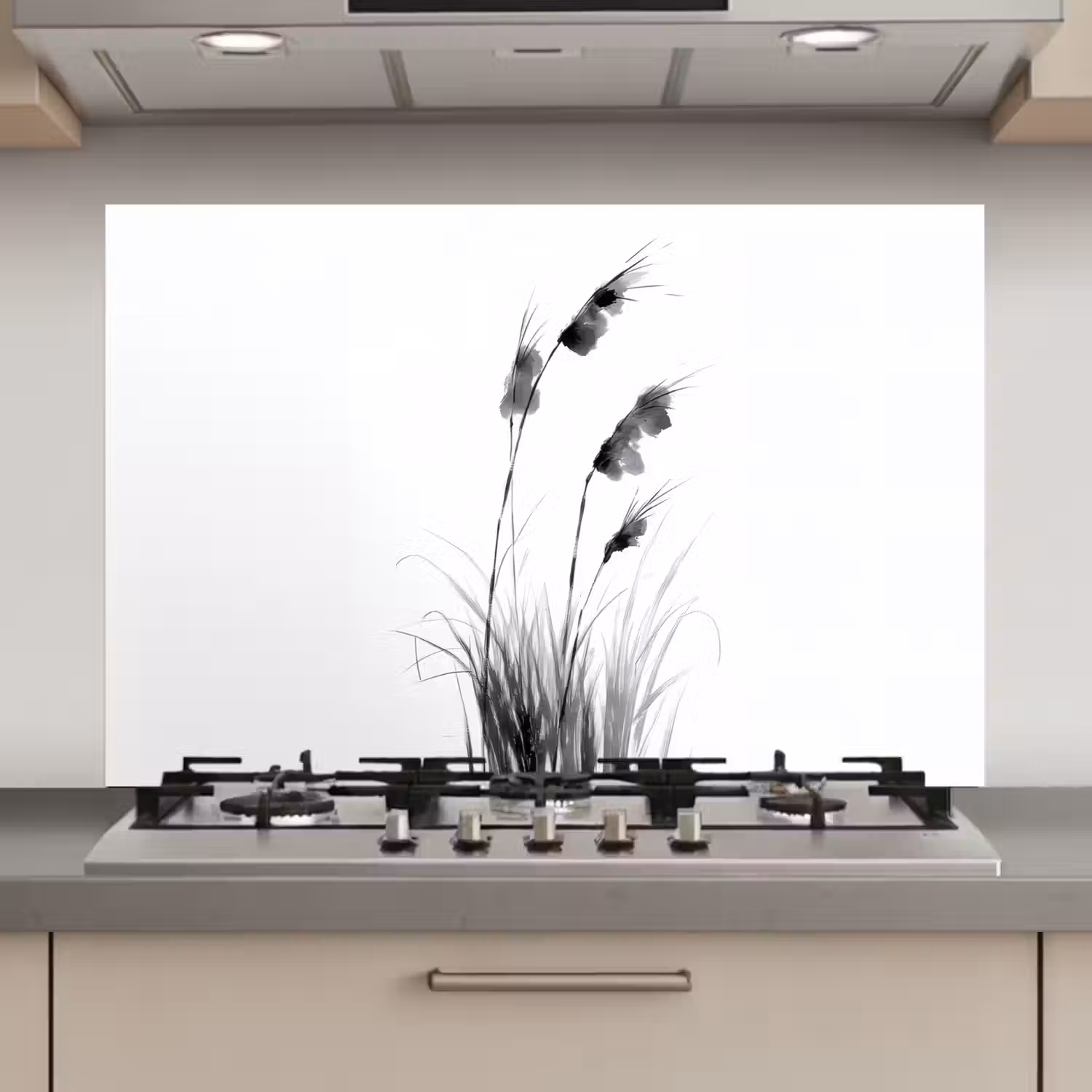 Minimalistisch - Stelen - Wit keuken achterwand spatscherm klein -3d_website