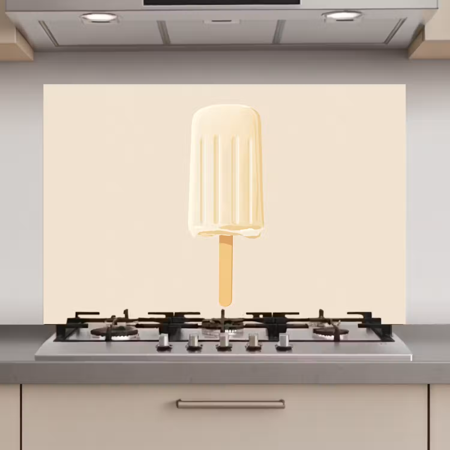 Minimalistisch - Waterijsje - Stokje - Beige keuken achterwand spatscherm klein -3d_website