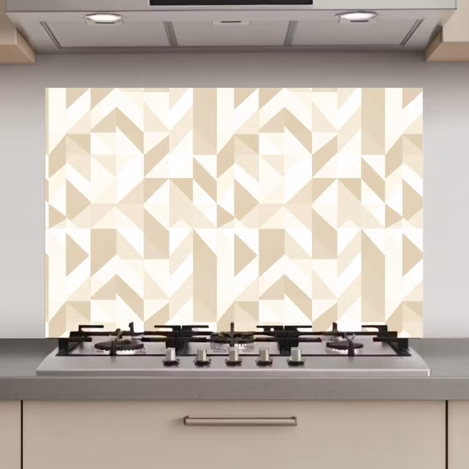 Modern - Abstract - Beige keuken achterwand spatscherm klein 900 -3d_website
