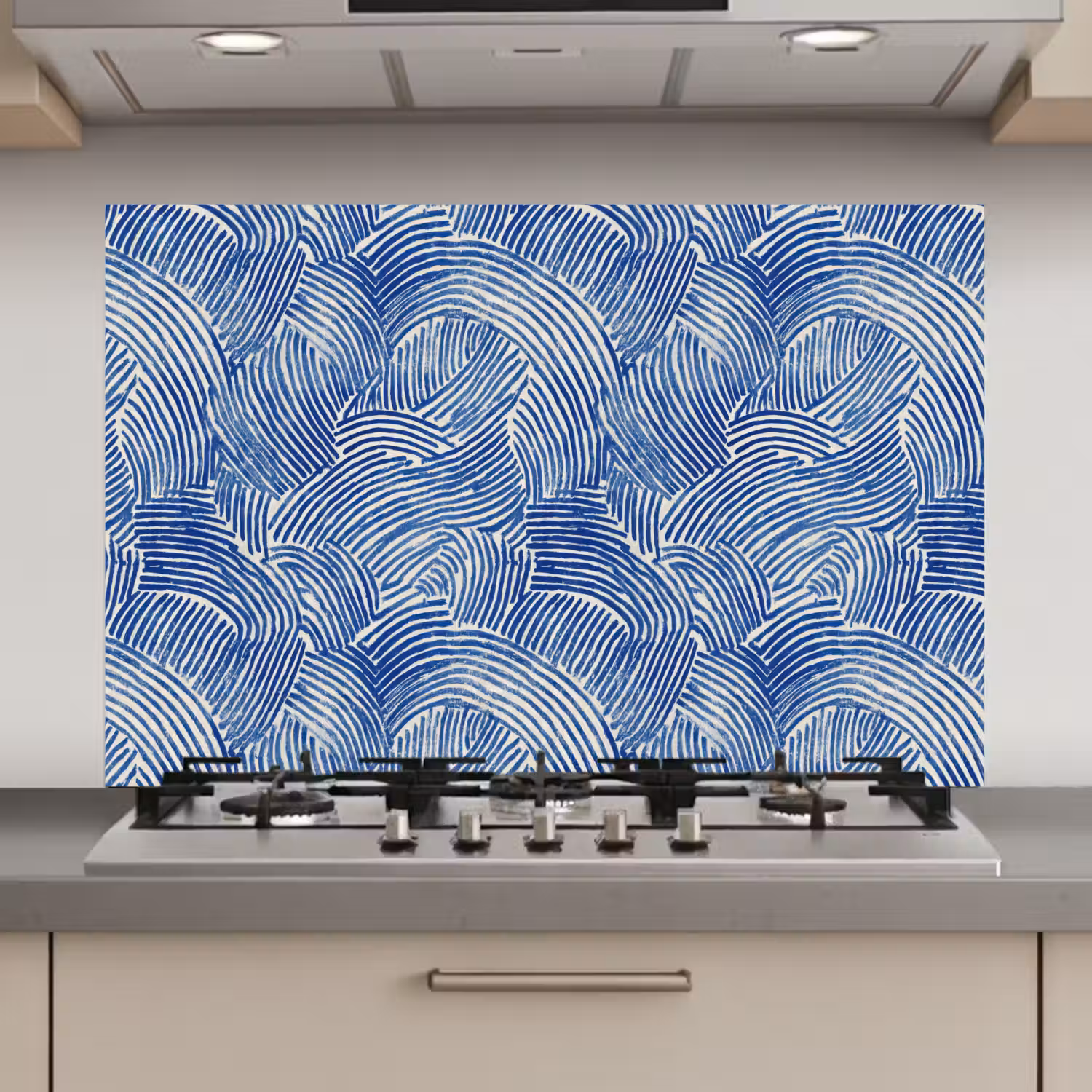 Modern - Abstract - Blauw keuken achterwand spatscherm klein 900 -3d_website