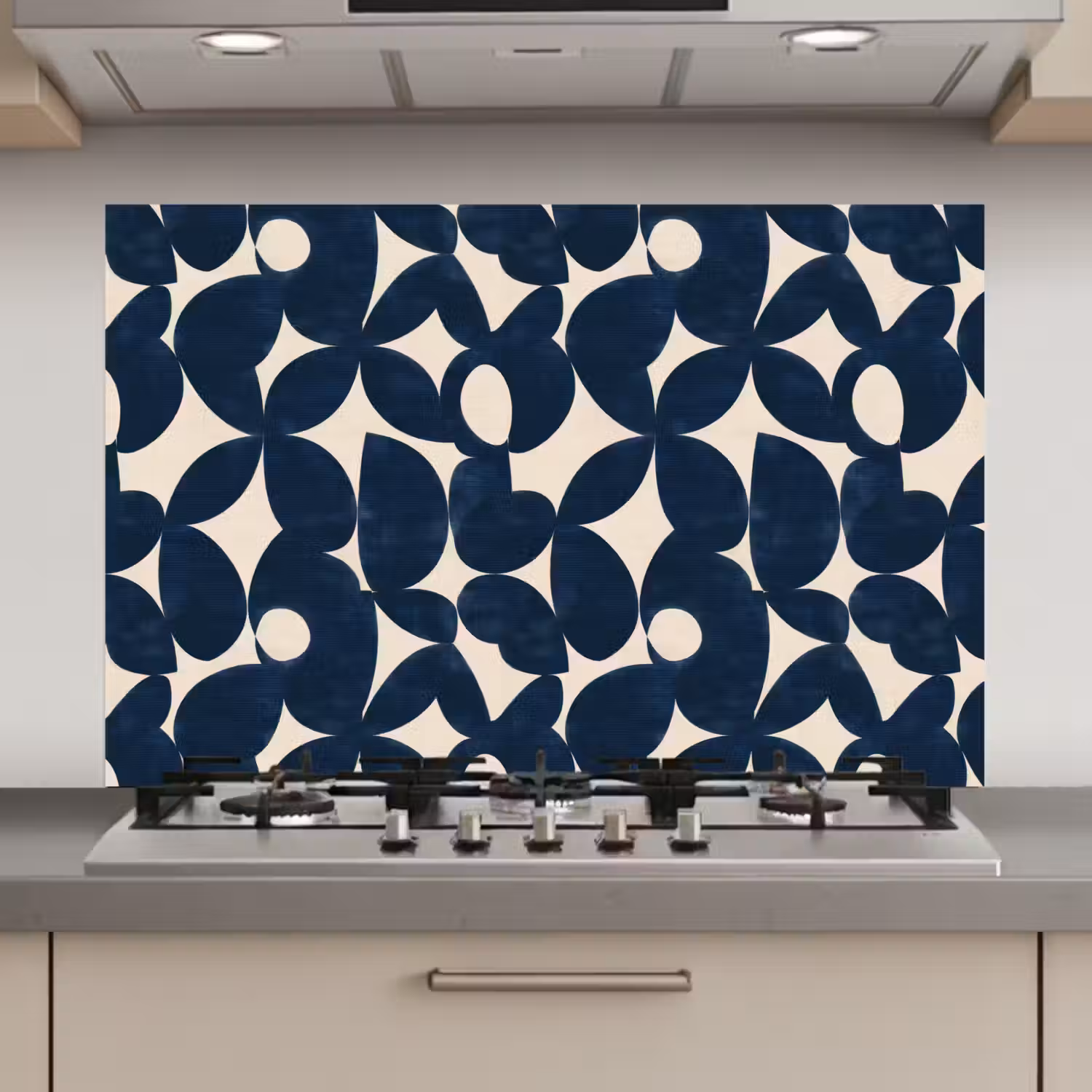 Modern - Geometrisch - Blauw keuken achterwand spatscherm klein 900 -3d_website