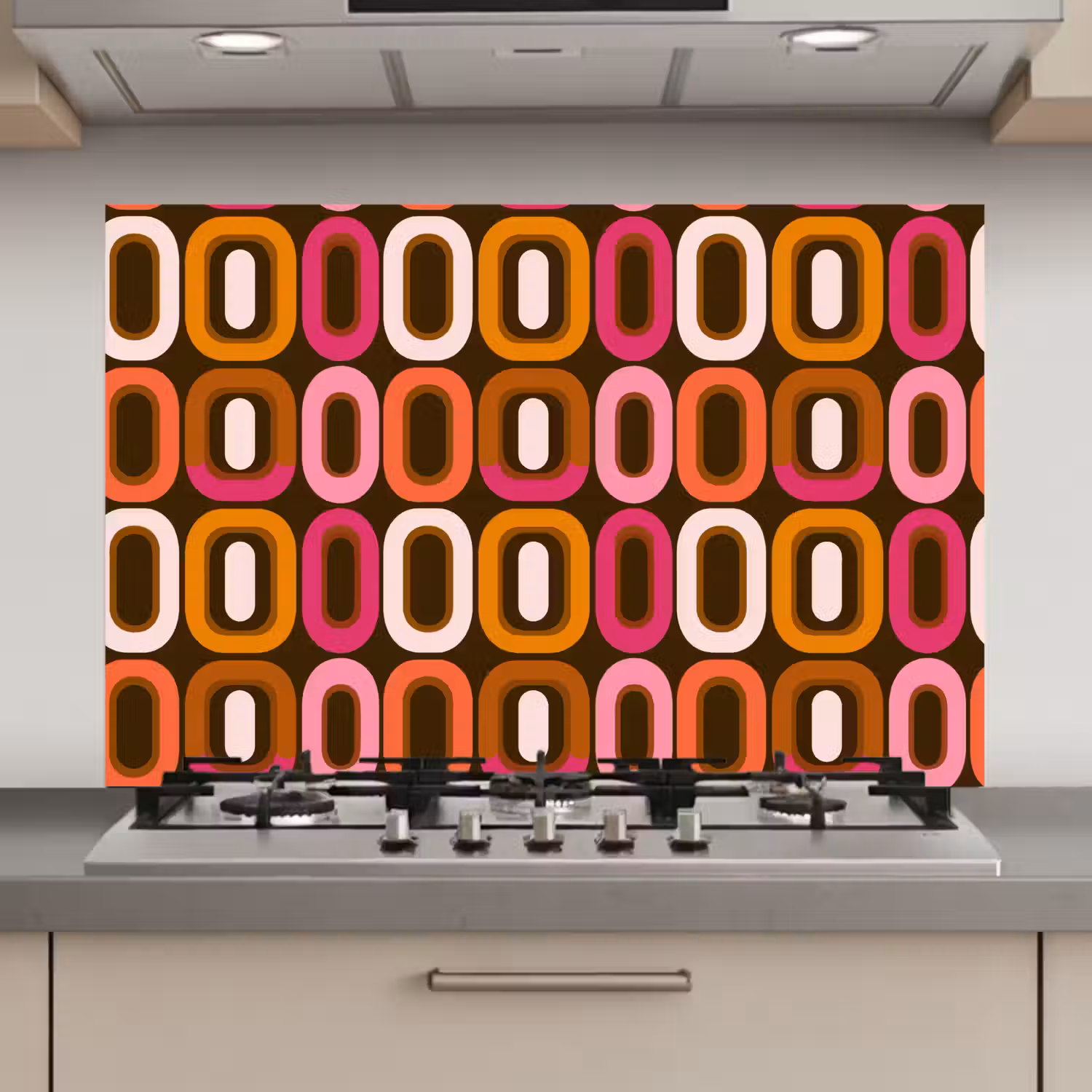 Modern - Retro - Kleurrijk keuken achterwand spatscherm klein 900 -3d_website