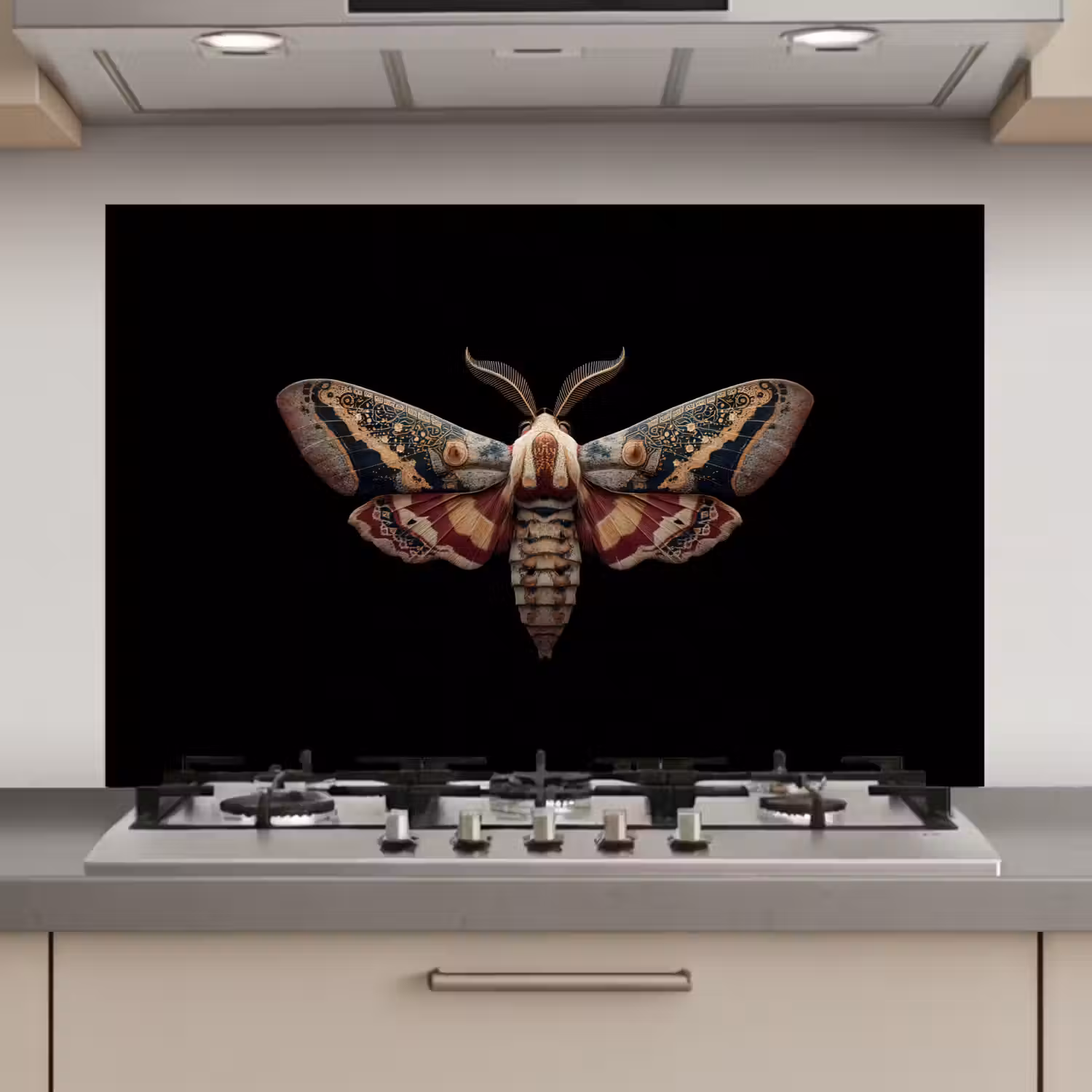 Mot - Oosterse patronen - Sierlijk keuken achterwand spatscherm klein -3d_website