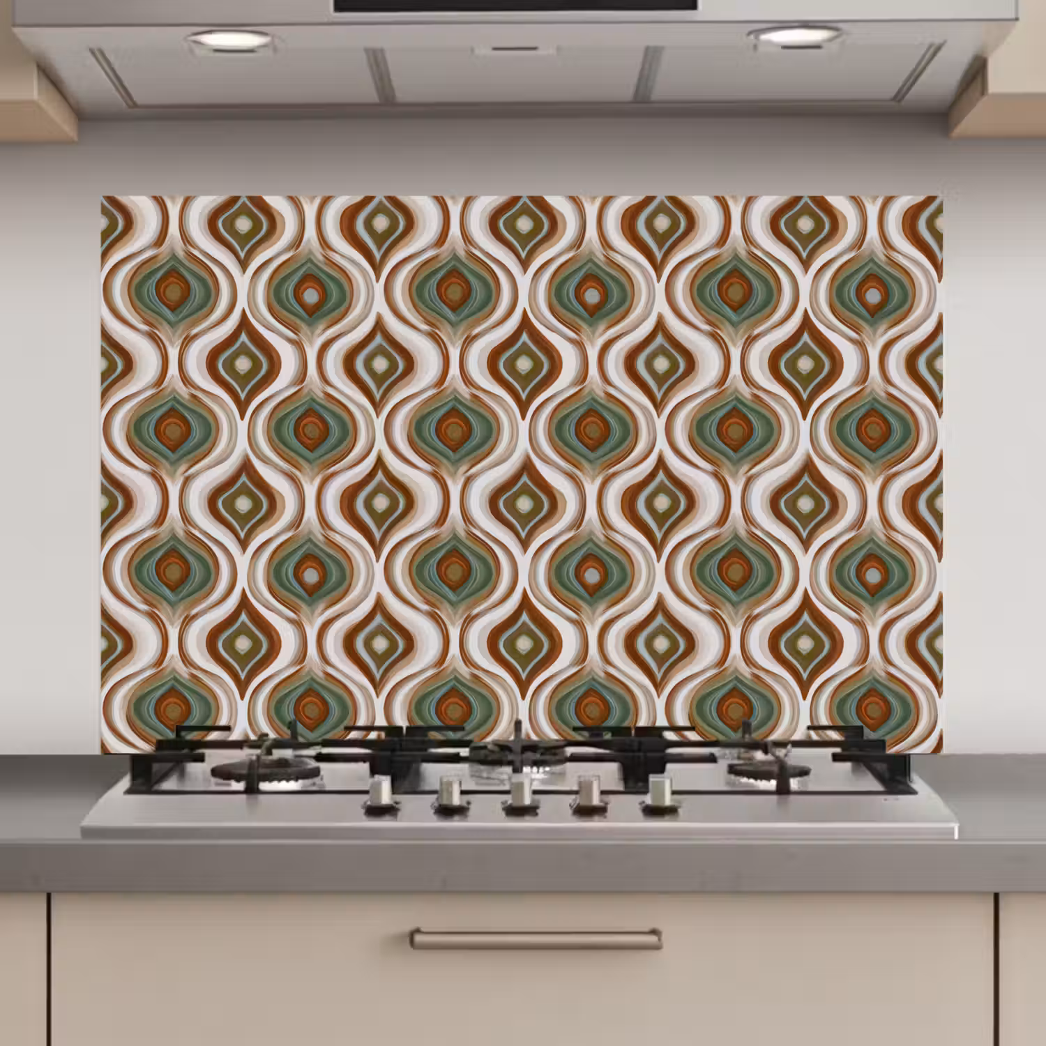 Motief - Patroon - Kleurrijk keuken achterwand spatscherm klein 900 -3d_website