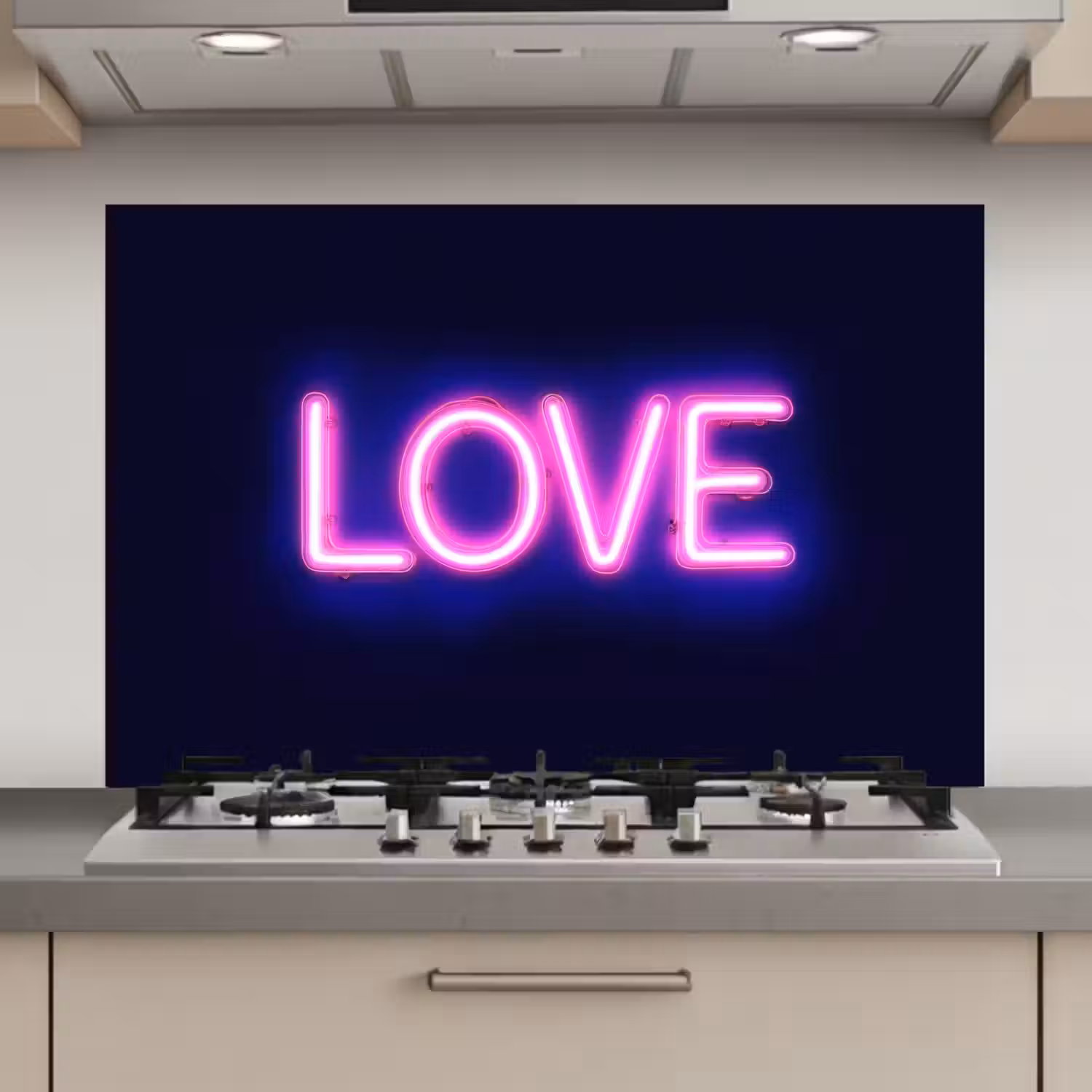 Neon - Love - Valentijn keuken achterwand spatscherm klein -3d_website