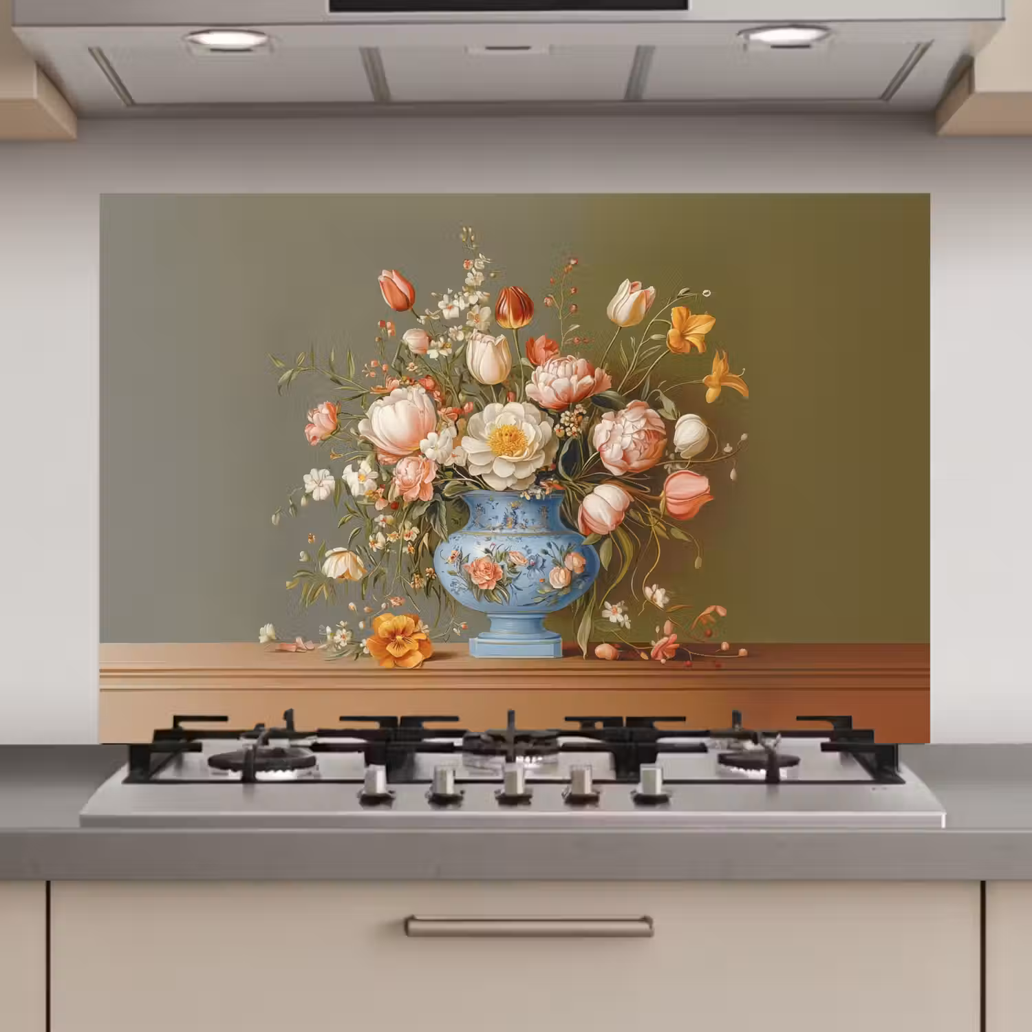 Neutral - Bloemen - Boeket - Vaas keuken achterwand spatscherm klein -3d_website