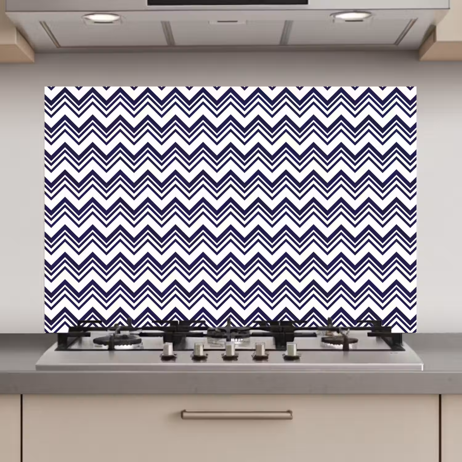 Oceaan - Golven - Blauw - Wit keuken achterwand spatscherm klein 900 -3d_website