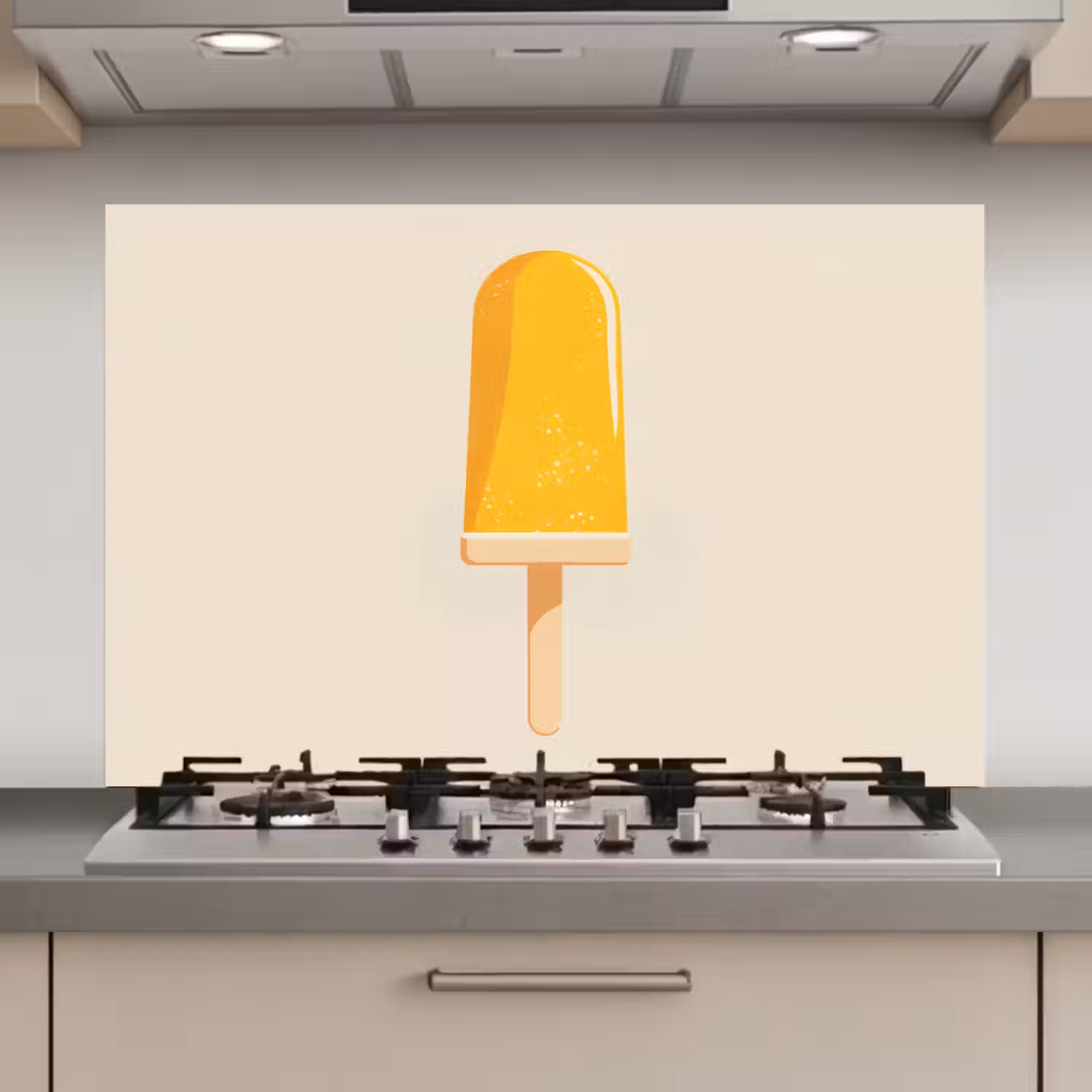 Oranje - Stokje - Waterijsje keuken achterwand spatscherm klein -3d_website