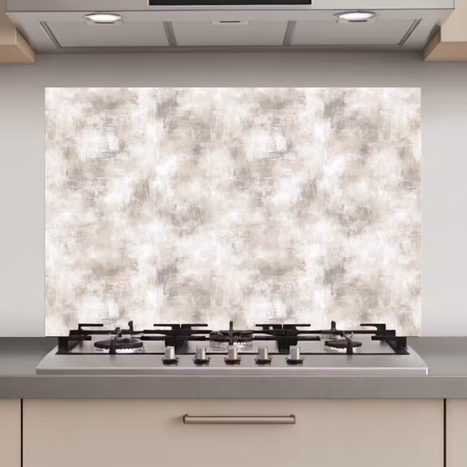 Organisch - Patroon - Gemêleerd keuken achterwand spatscherm klein 900 -3d_website