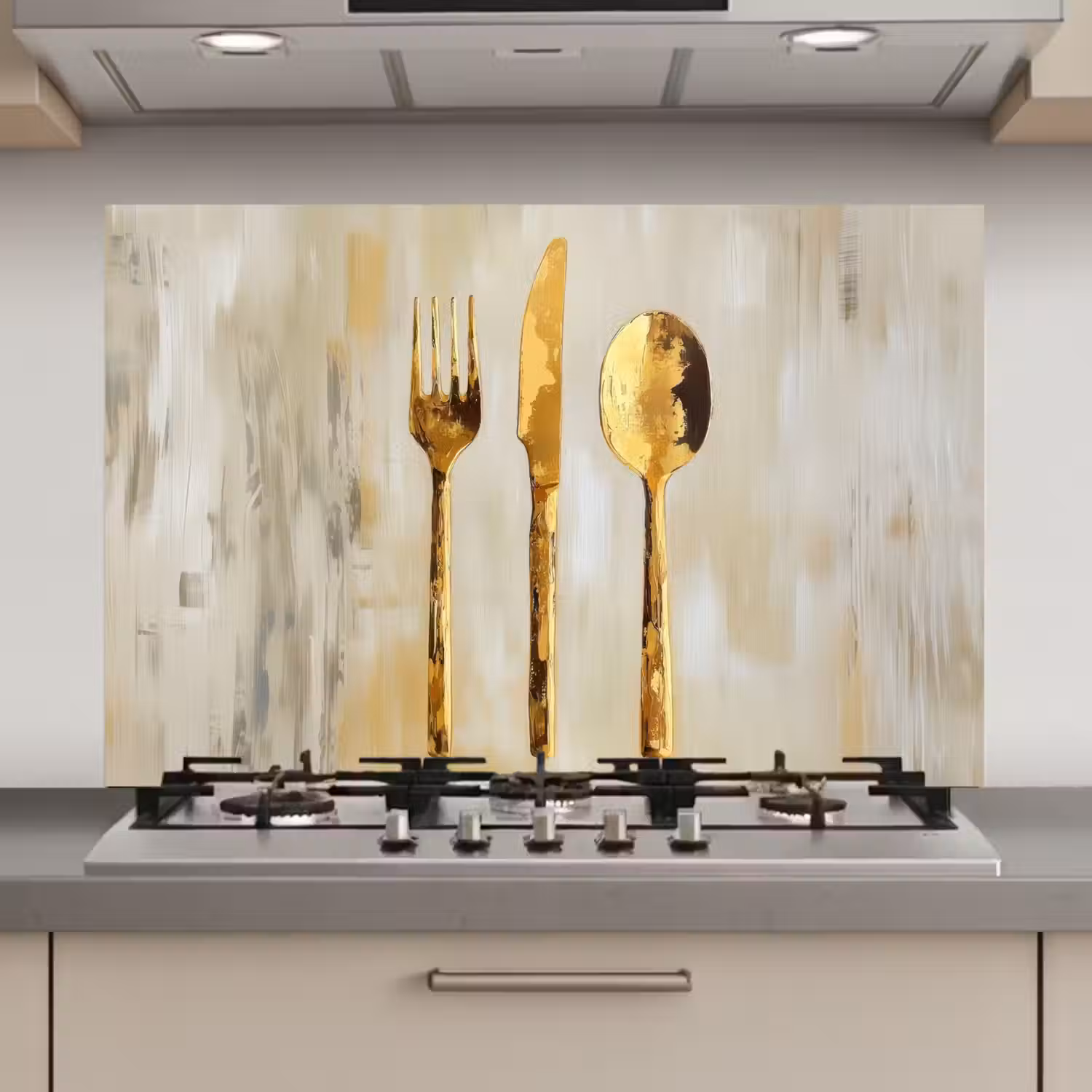 Verf - Goud - Bestek keuken achterwand spatscherm klein -3d_website