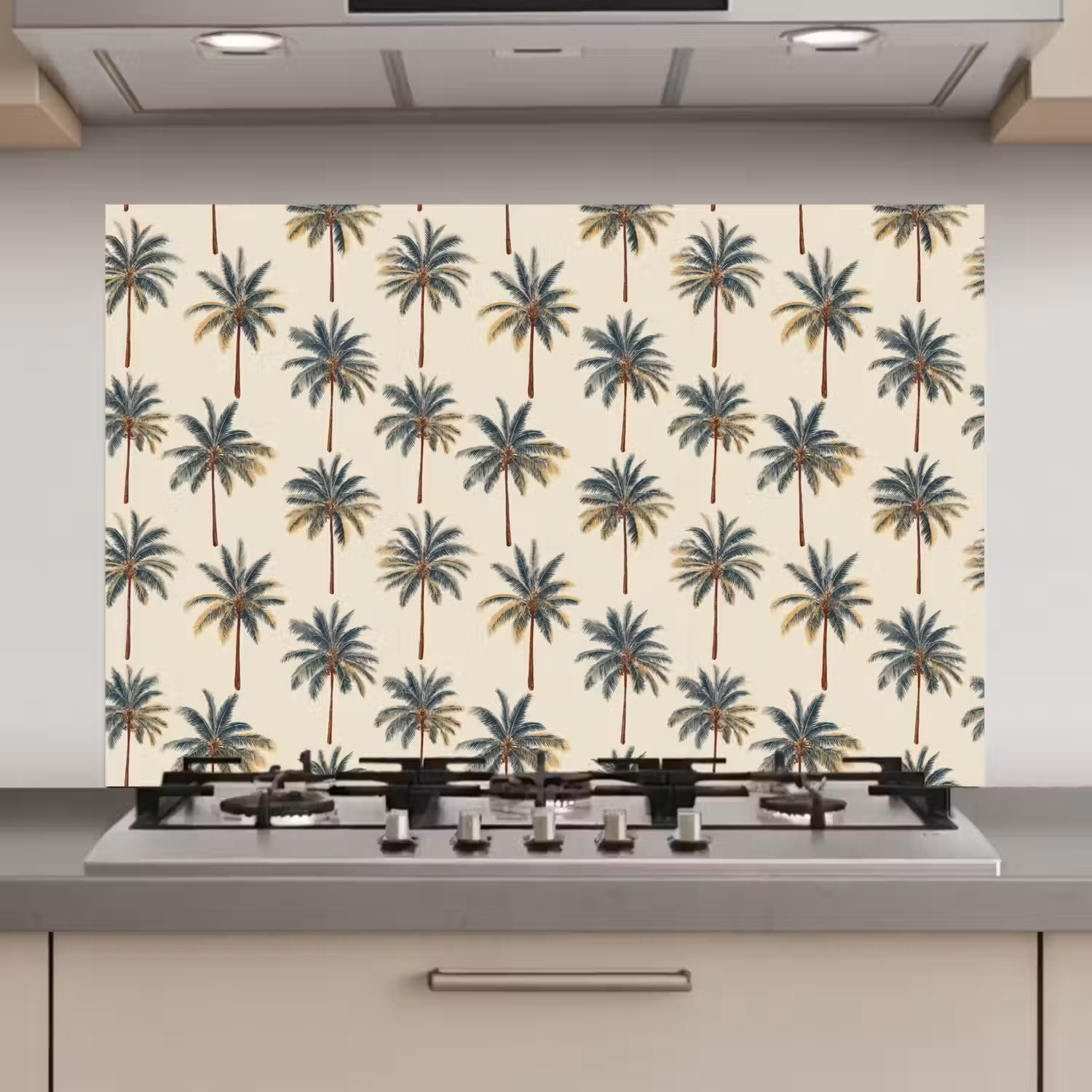 Palmbomen - Tropisch - Groen keuken achterwand spatscherm klein 900 -3d_website