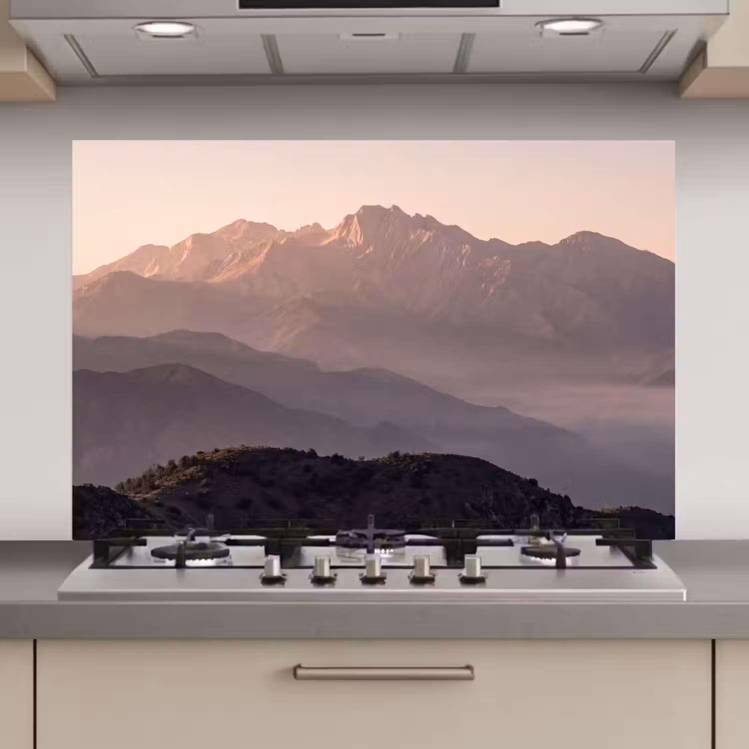 Panorama - Landschap - Bergen keuken achterwand spatscherm klein -3d_website