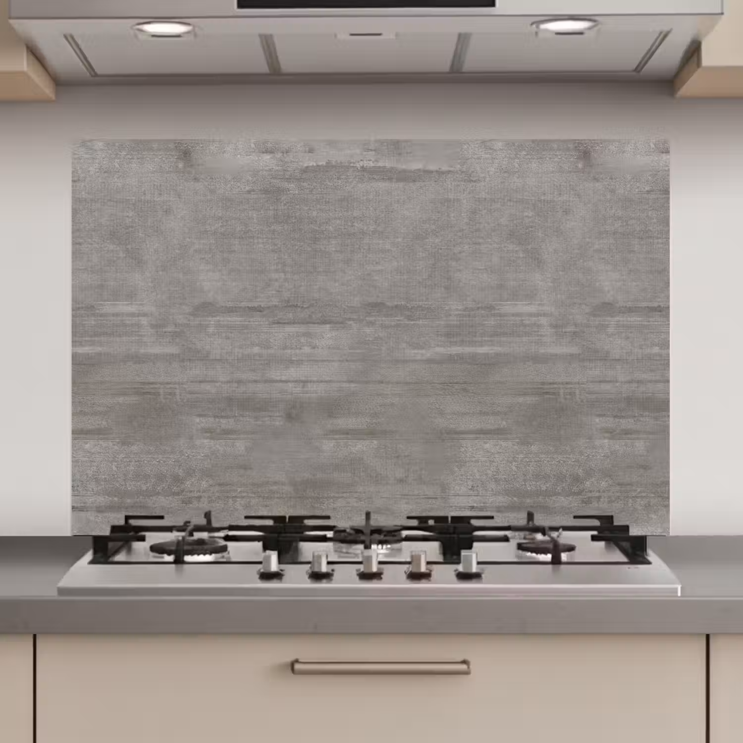 Patroon - Beton - Grijs keuken achterwand spatscherm klein 900 -3d_website