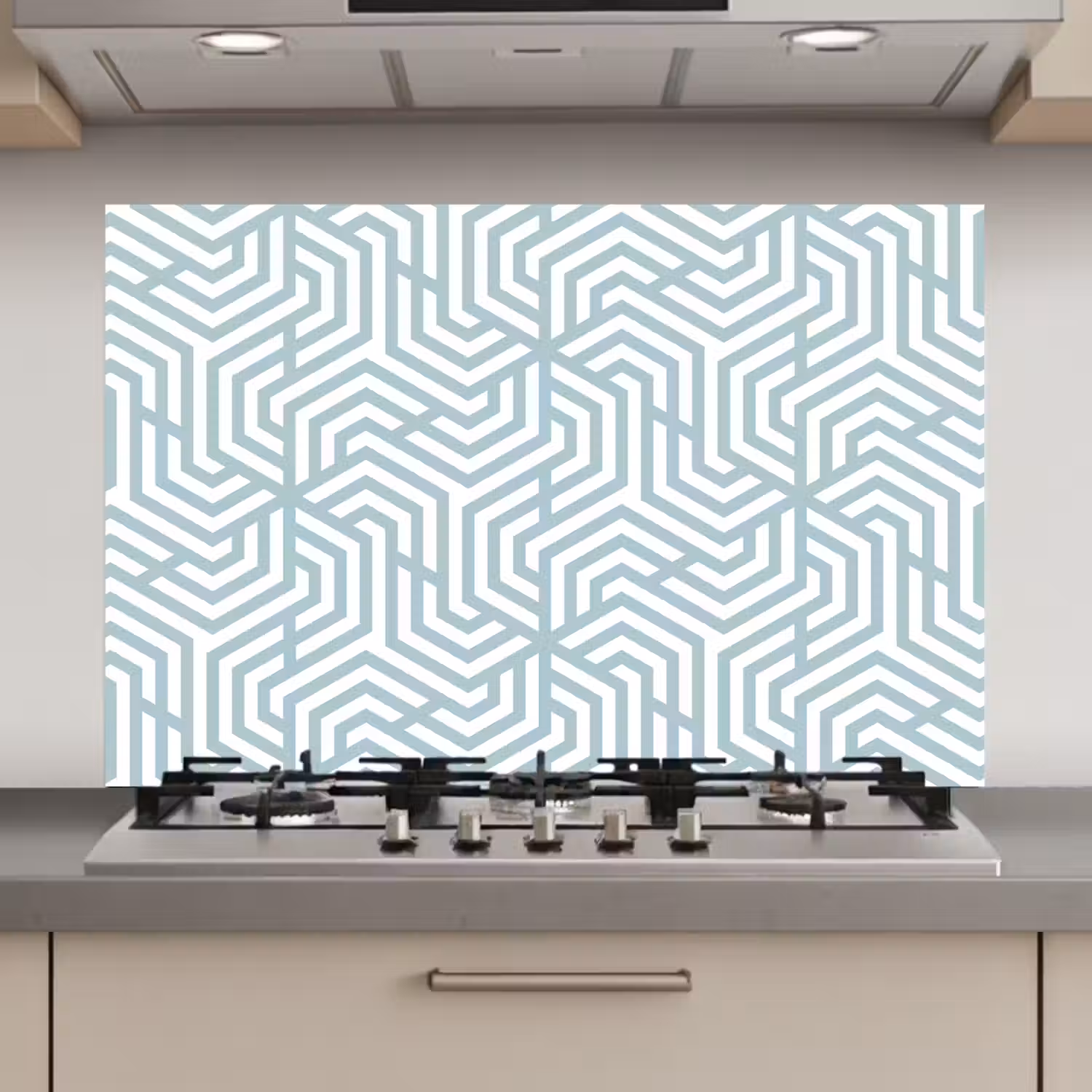 Patronen - Abstract - Driehoek - Geometrie keuken achterwand spatscherm klein 900 -3d_website