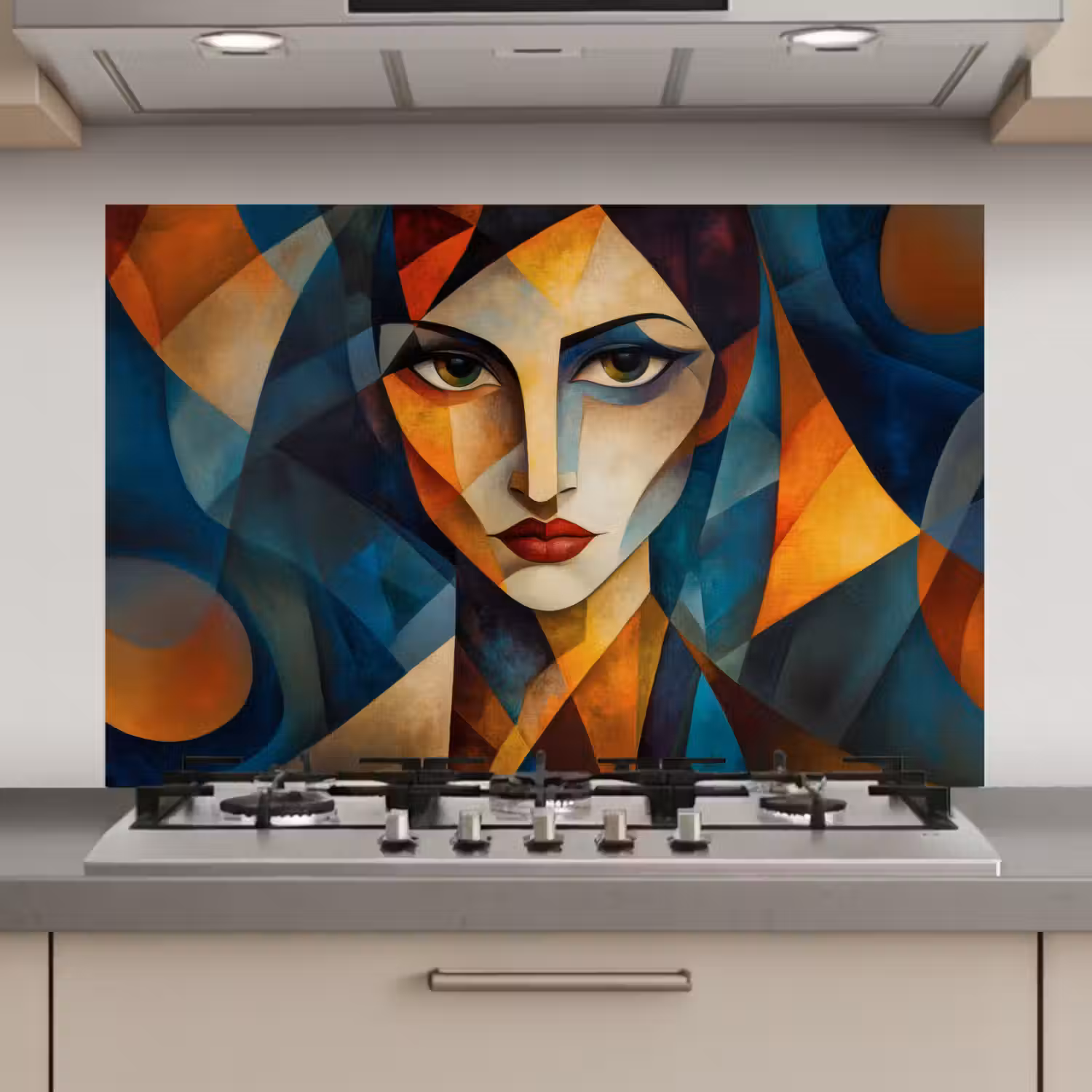 Portret - Abstract - Vormen keuken achterwand spatscherm klein -3d_website