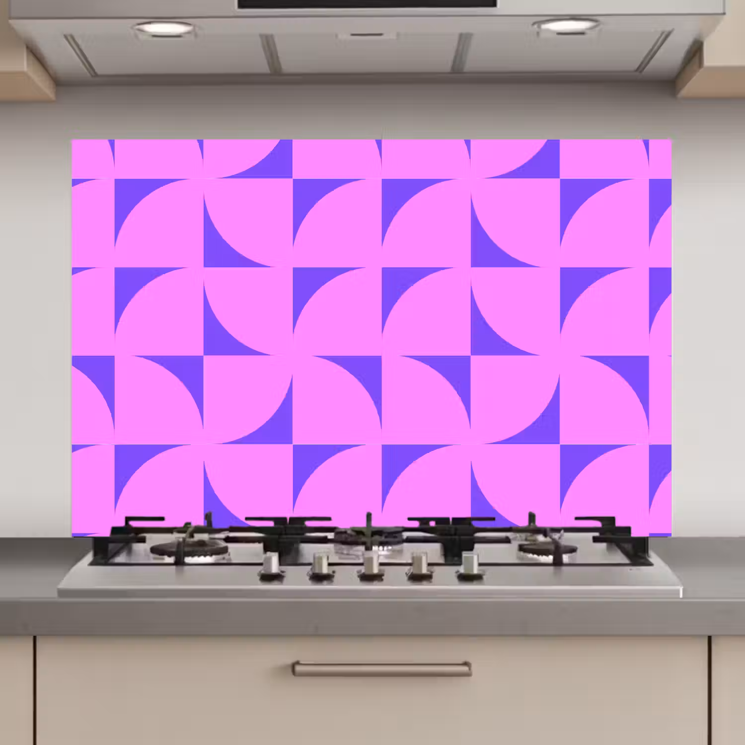 Kwadranten - Paars - Roze - Vierkanten keuken achterwand spatscherm klein 900 -3d_website