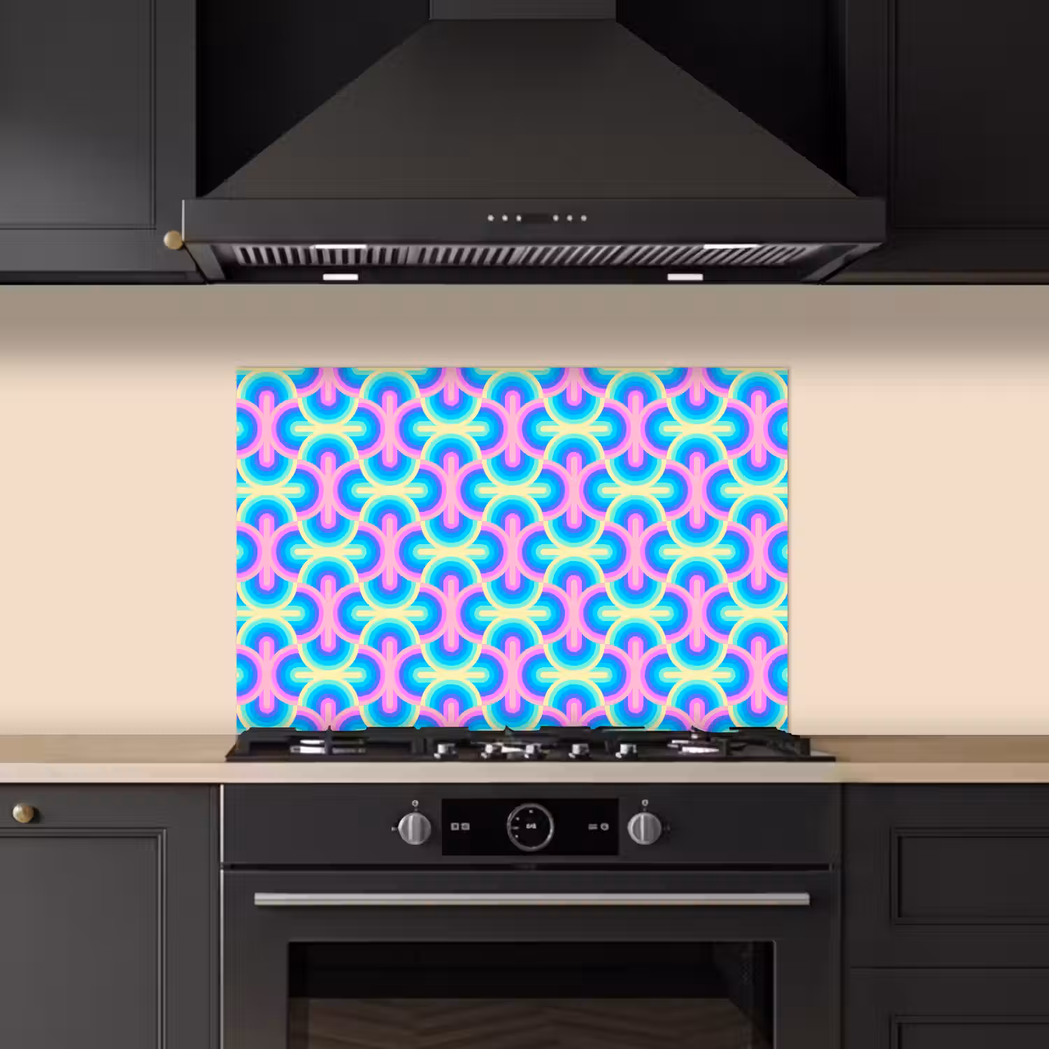 Regenboog - Neon - Kleuren keuken achterwand spatscherm klein 900 -sfeer1