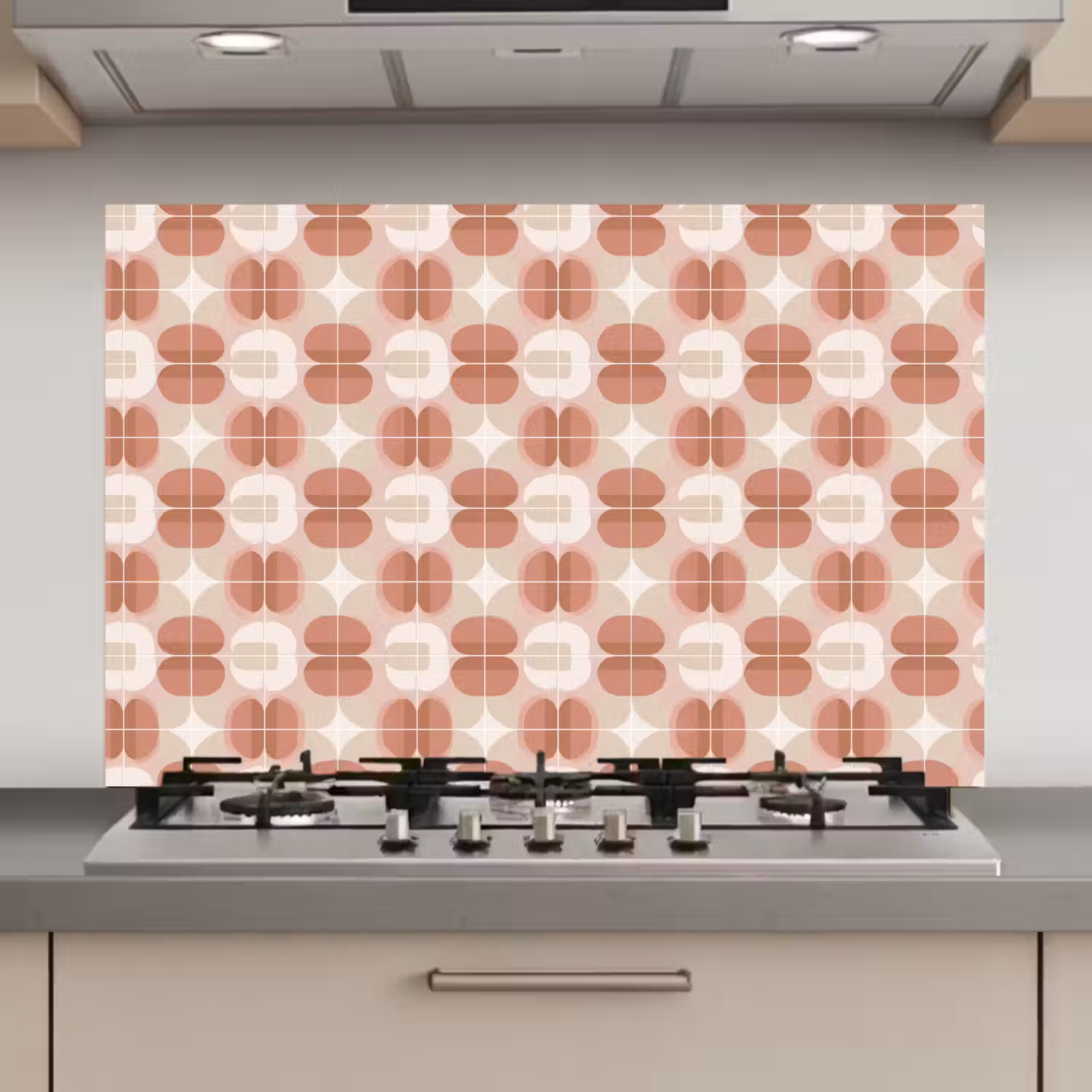 Retro - Klassiek - Roze keuken achterwand spatscherm klein 900 -3d_website