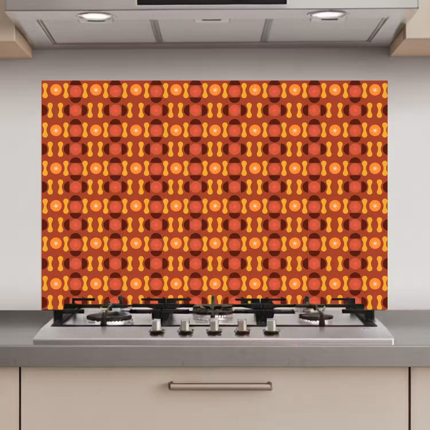 Retro - Disco - Hippie keuken achterwand spatscherm klein 900 -3d_website
