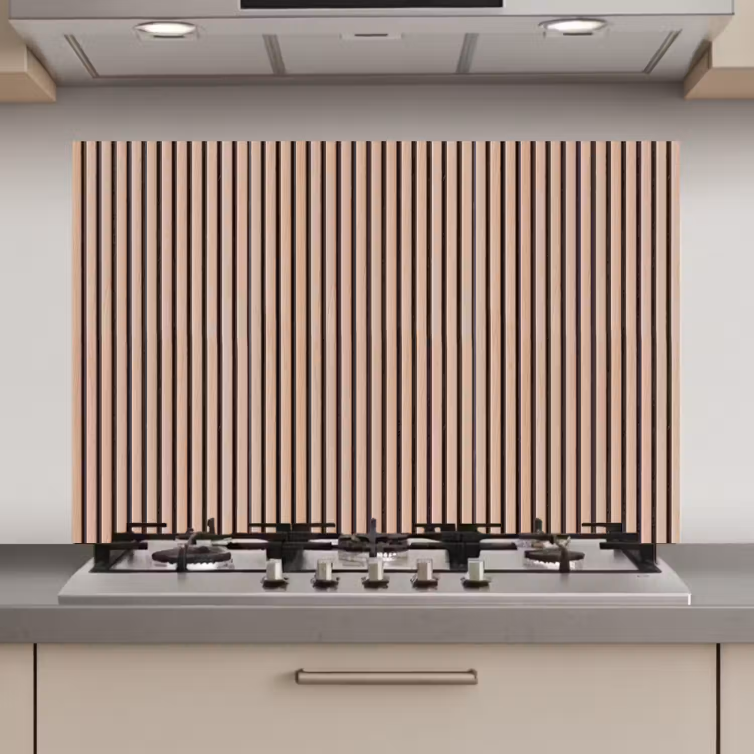 Retro - Hout - Plank - Naturel keuken achterwand spatscherm klein -3d_website