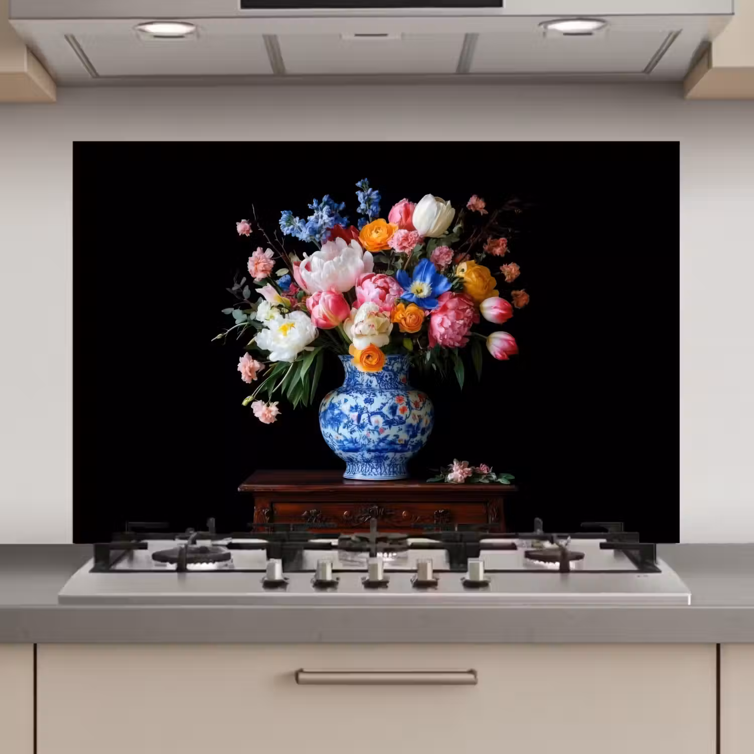 Rozen - Bloemen - Vaas - Boeket keuken achterwand spatscherm klein -3d_website