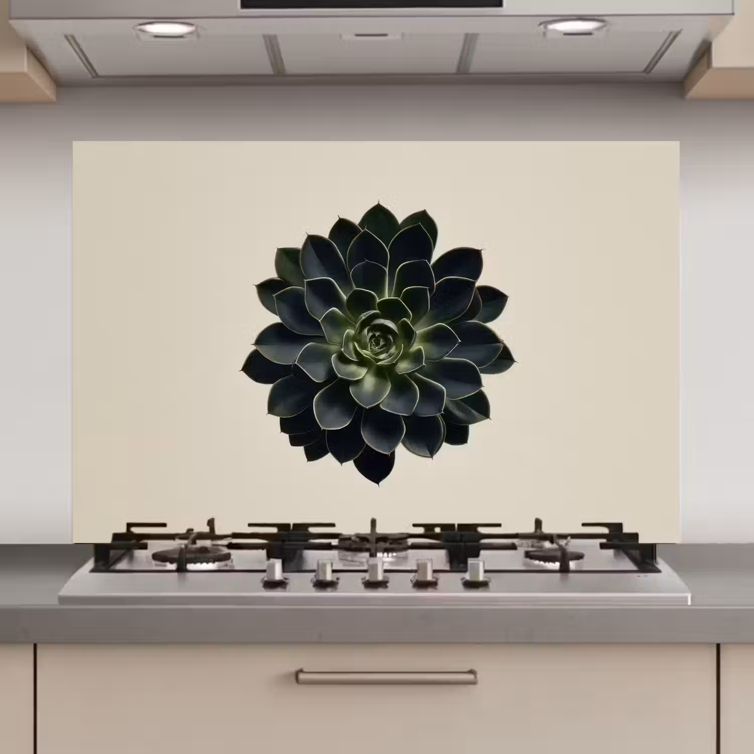 Rozet - Cirkelvormig - Donkergroen keuken achterwand spatscherm klein -3d_website