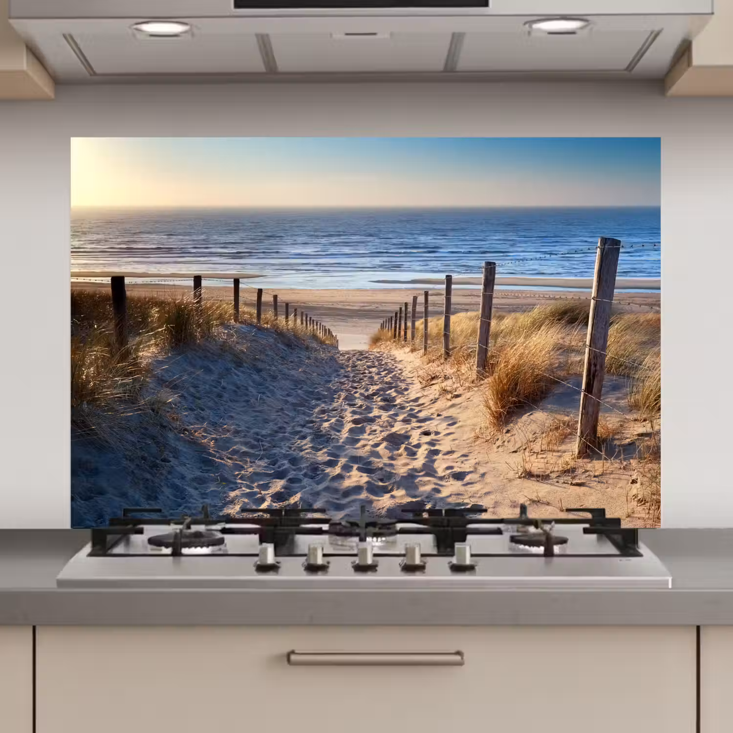 Zand - Strand - Duin - Zee - Zomer keuken achterwand spatscherm klein -3d_website