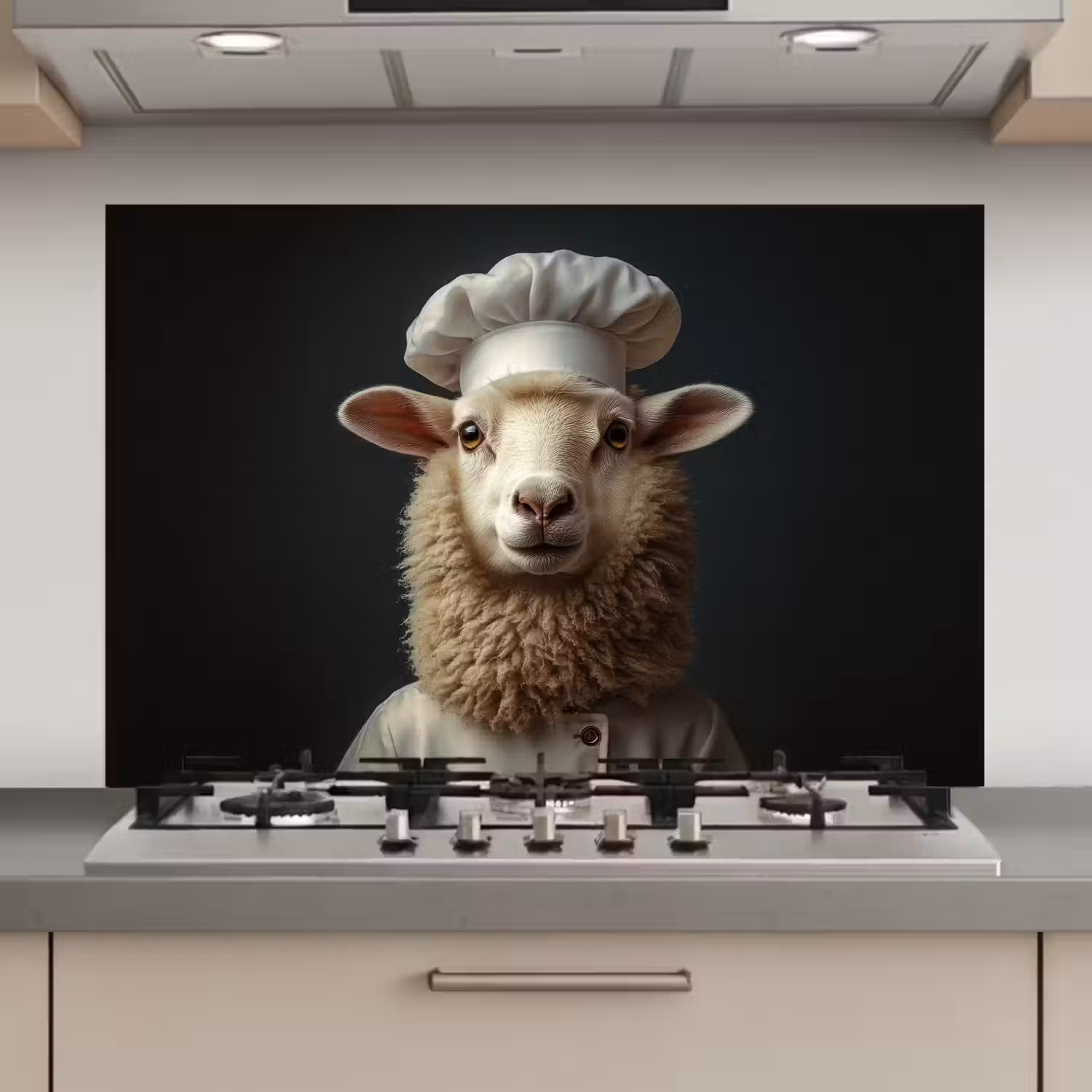 Schaap - Wol - Kok keuken achterwand spatscherm klein -3d_website