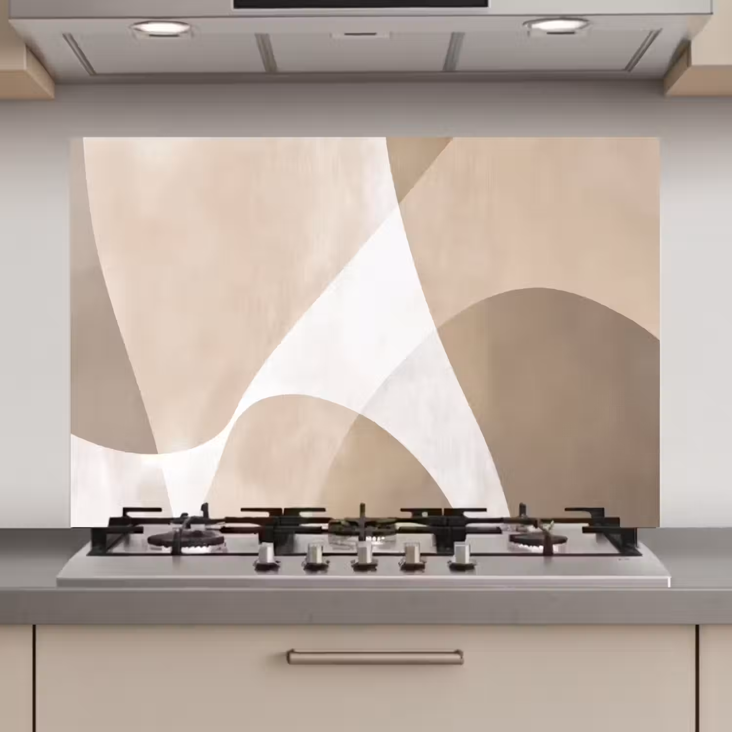 Vloeiende vlakken - Harmonieus - Golvend keuken achterwand spatscherm klein -3d_website