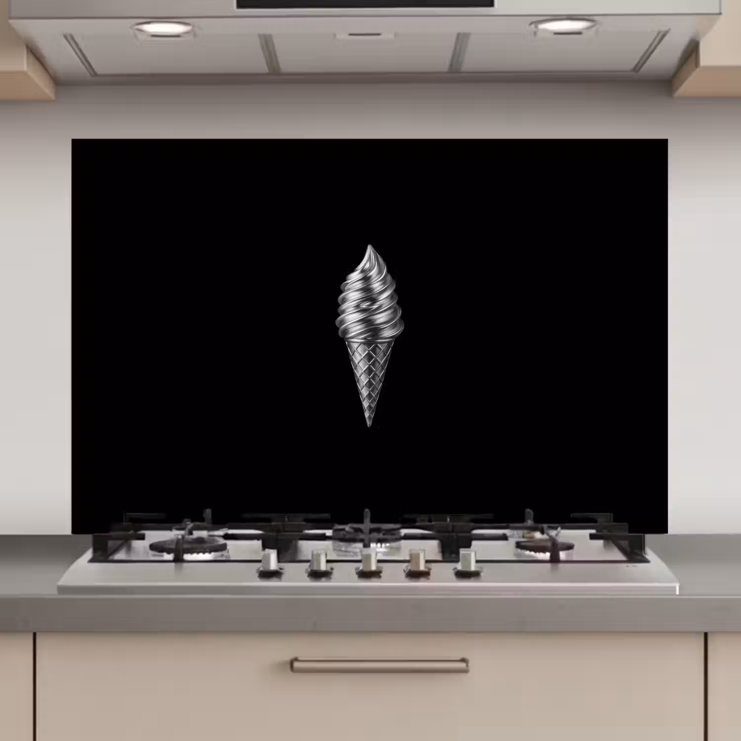 Softijs - Realistisch - Futuristisch keuken achterwand spatscherm klein -3d_website