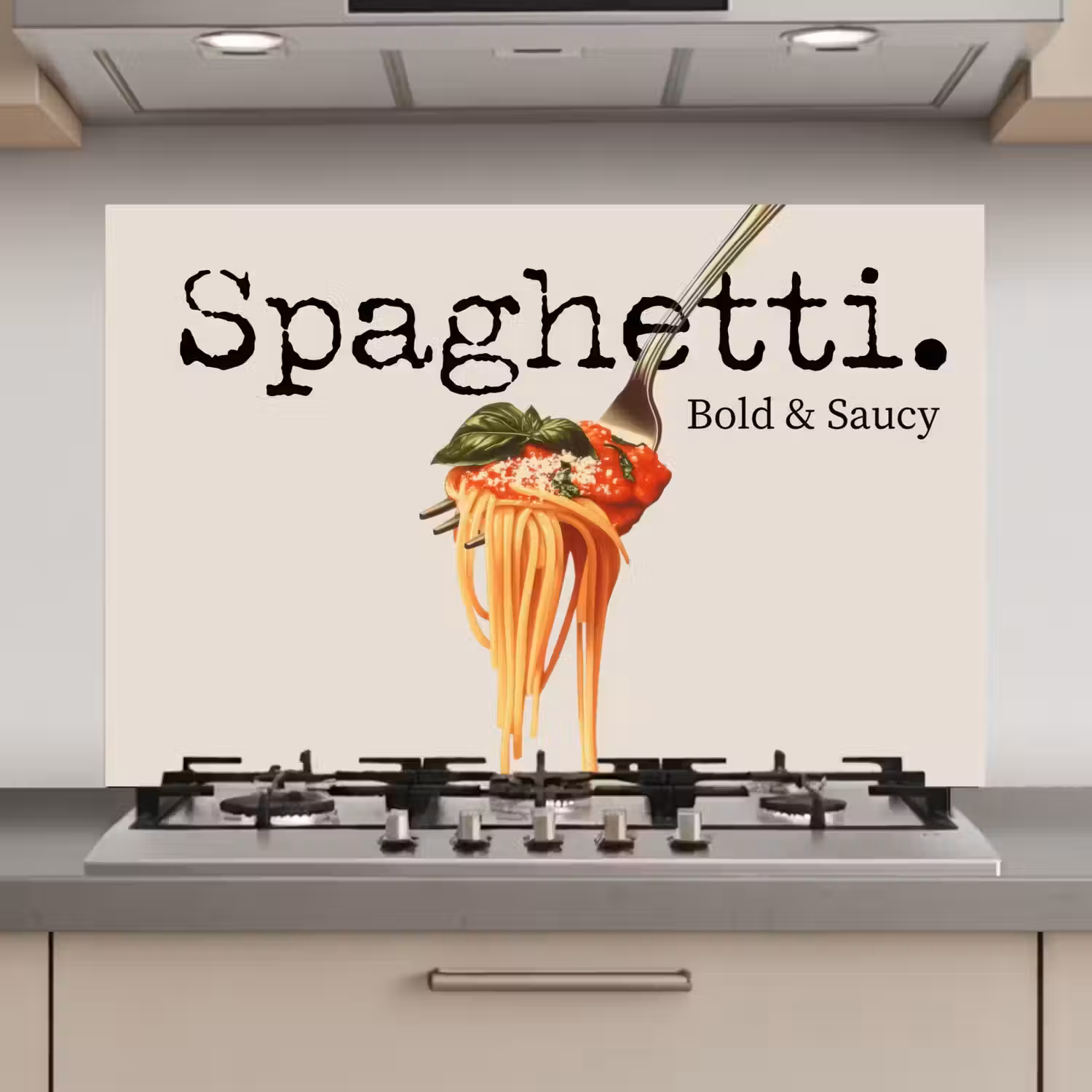 Spaghetti - tomatensaus - Parmezaanse kaas keuken achterwand spatscherm klein -3d_website