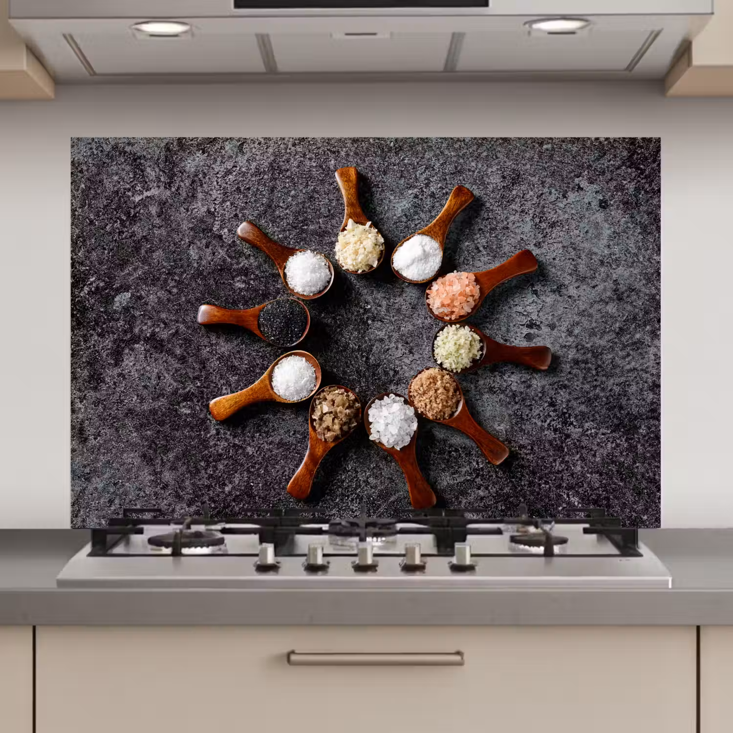 Lepel - Kruiden - Specerijen - Keuken - Industrieel keuken achterwand spatscherm klein -3d_website