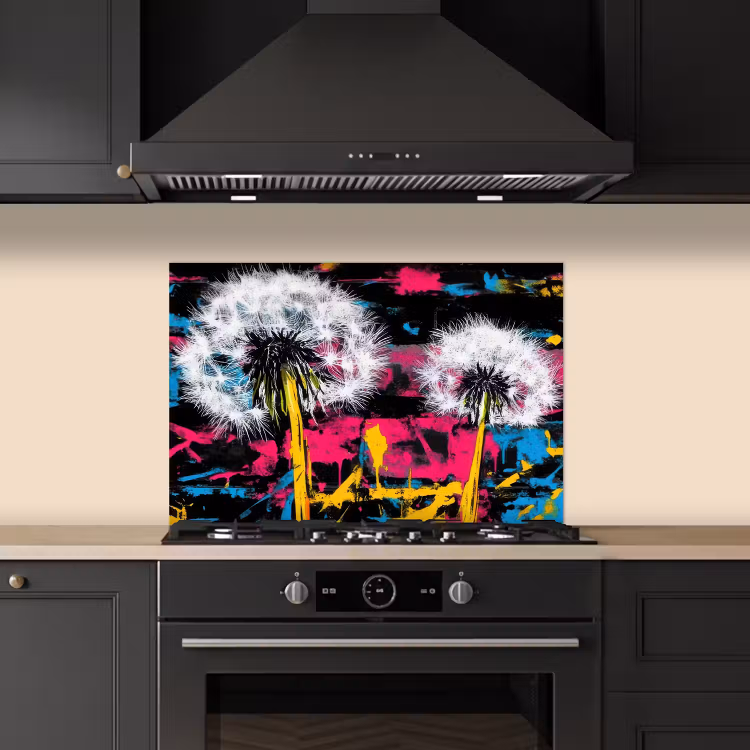 Street Art - Kleurrijk - Muur keuken achterwand spatscherm klein -sfeer1