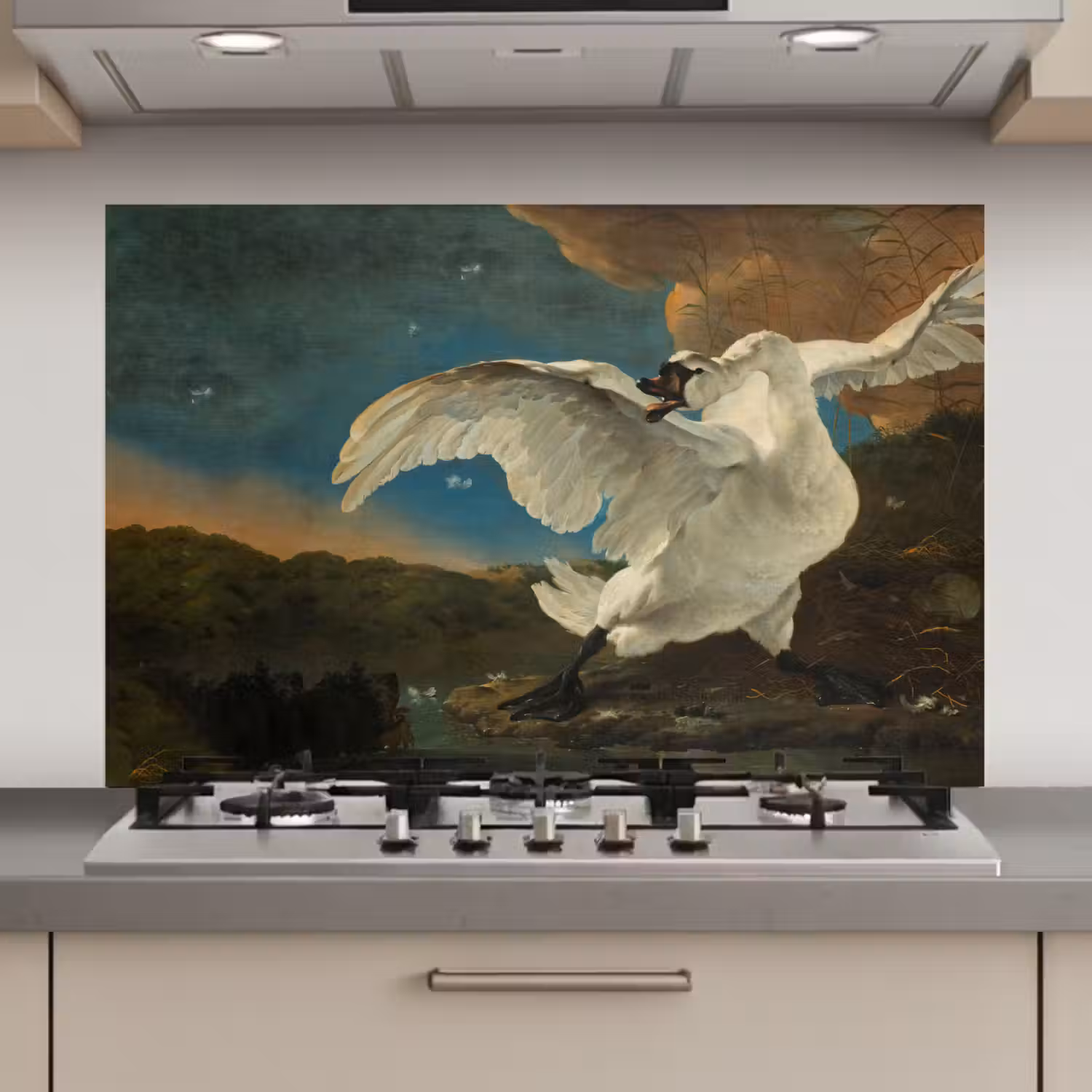 Zwaan - Oude meesters - Jan Asselijn keuken achterwand spatscherm klein -3d_website