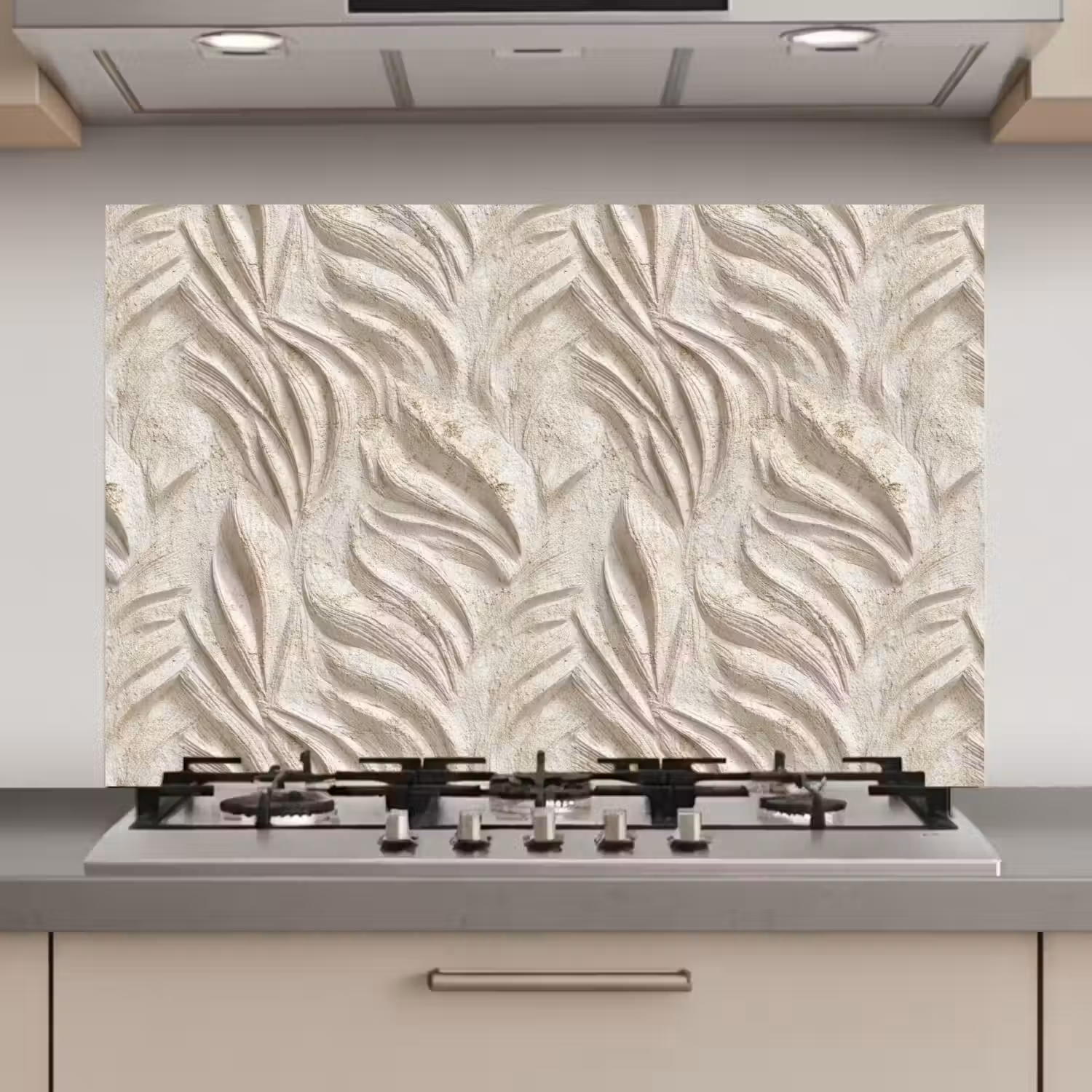 Textuur - Reliëf - Beige keuken achterwand spatscherm klein 900 -3d_website