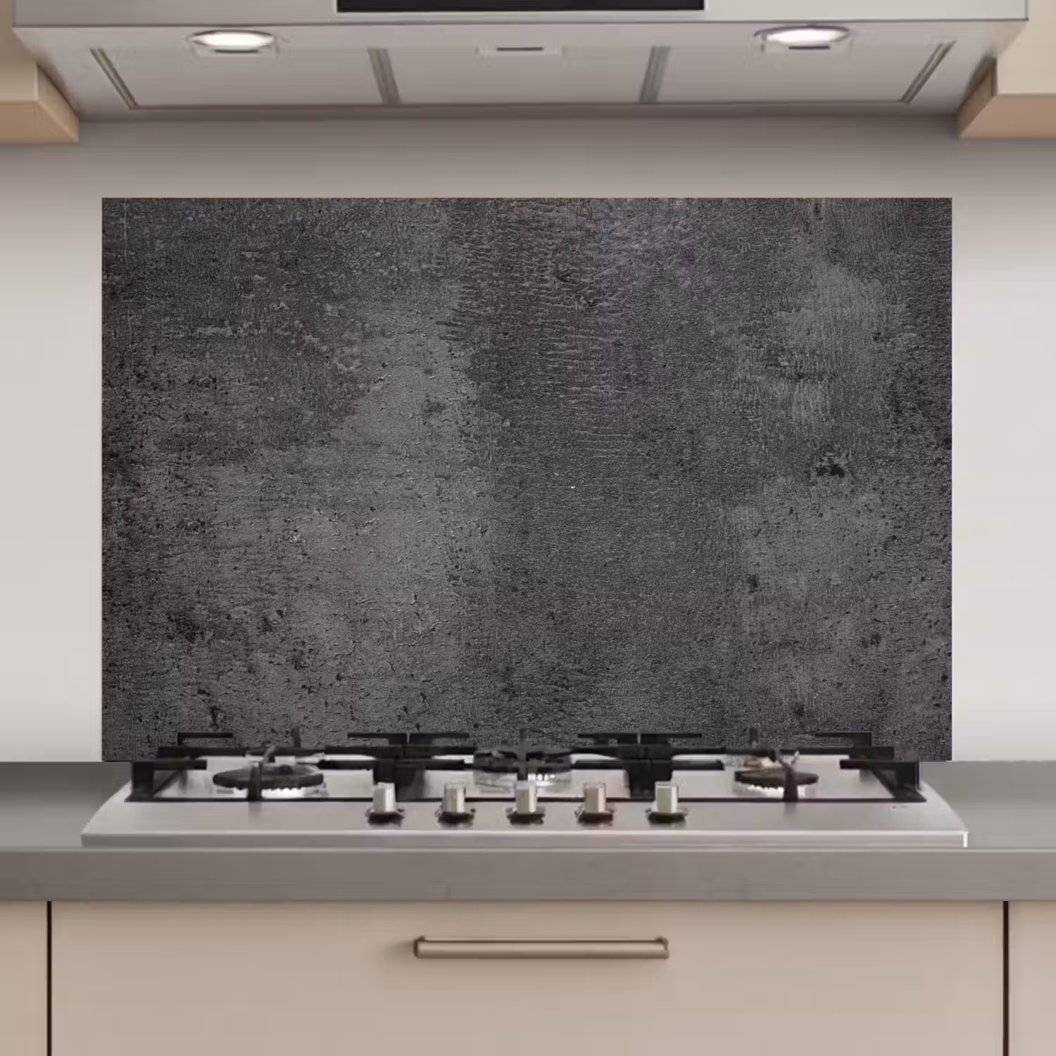 Structuur - Beton - Grijs - Industrieel - Rustiek keuken achterwand spatscherm klein -3d_website
