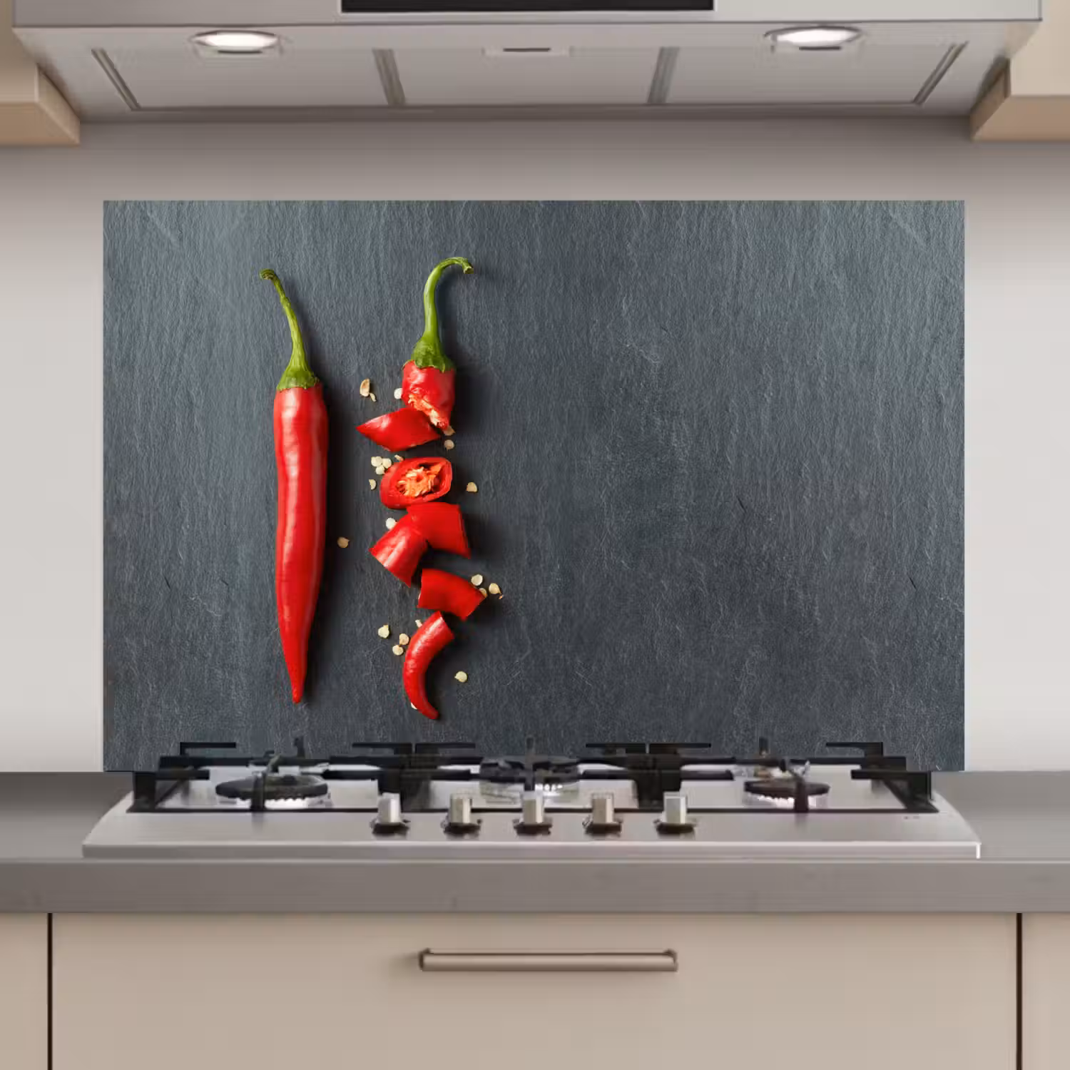 Het Spectrum van Pittigheid keuken achterwand spatscherm klein -3d_website