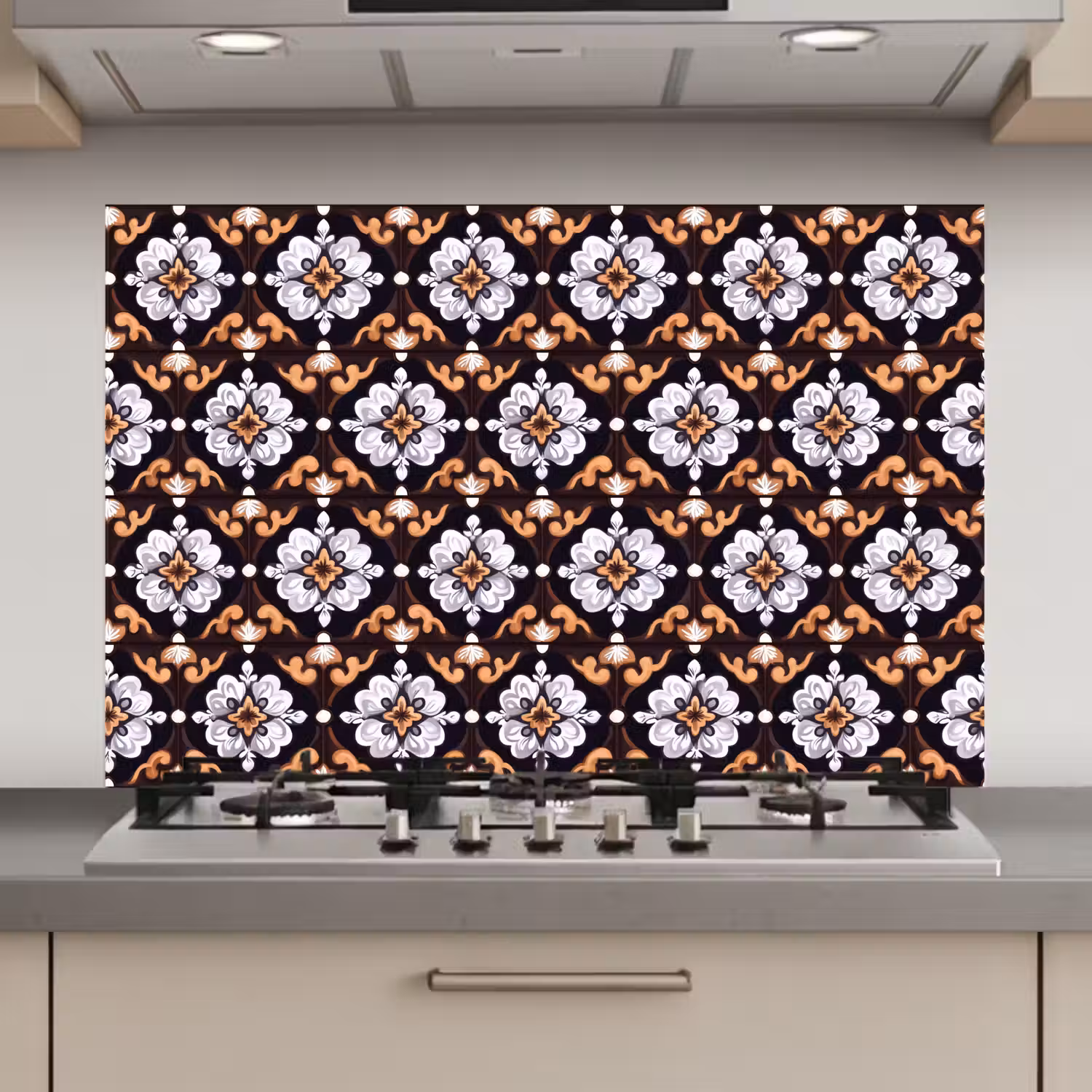 traditioneel - Element - Kleurrijk keuken achterwand spatscherm klein 900 -3d_website