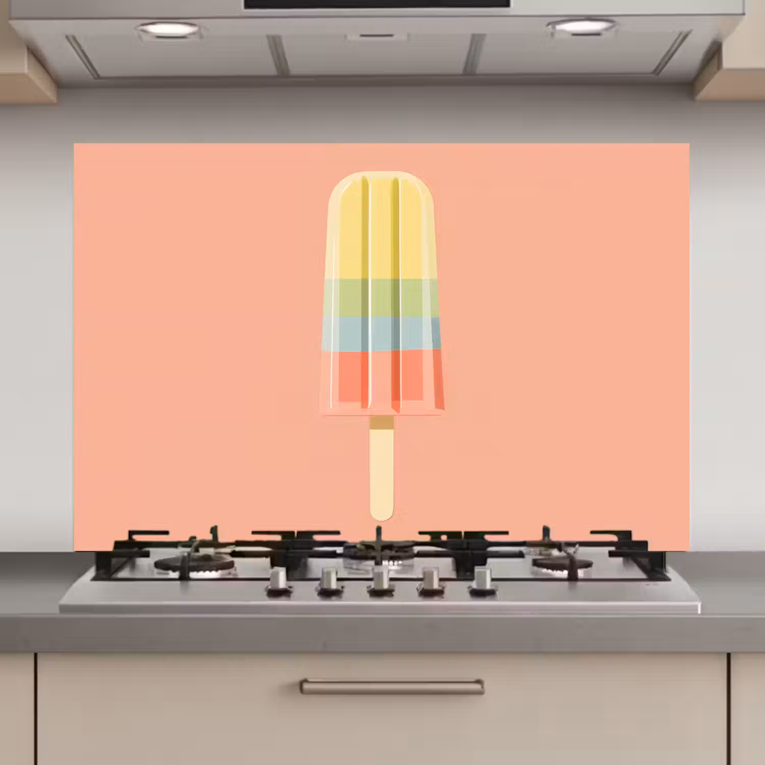 Waterijsje - Pasteltinten - Minimalistisch keuken achterwand spatscherm klein -3d_website
