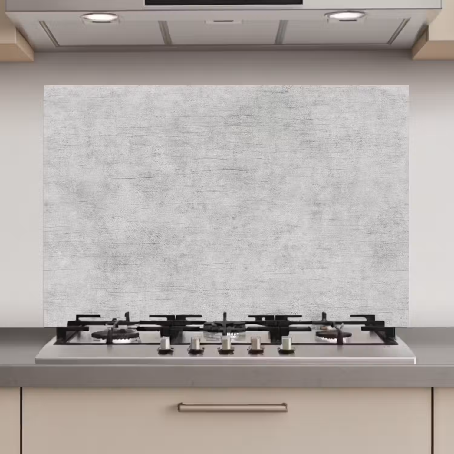 Verweerde Grijze Canvas keuken achterwand spatscherm klein -3d_website
