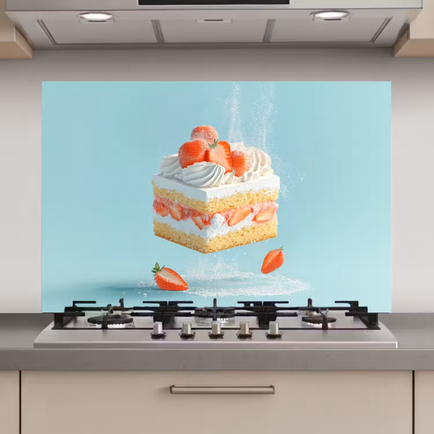 Slagroom - Taart - Blauw - Eten keuken achterwand spatscherm klein -3d_website