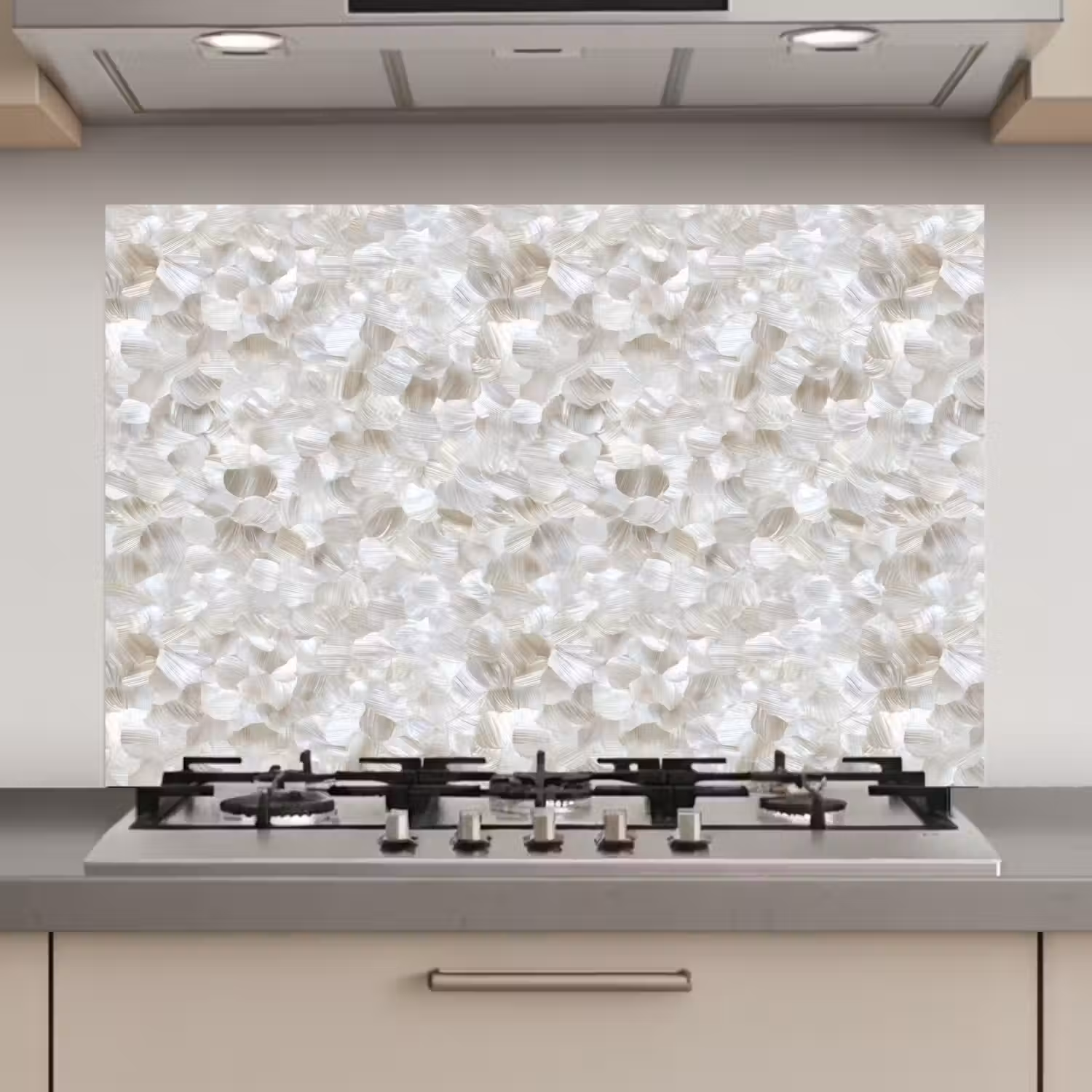Wit - Penseelstreken - Reliëfeffect keuken achterwand spatscherm klein 900 -3d_website