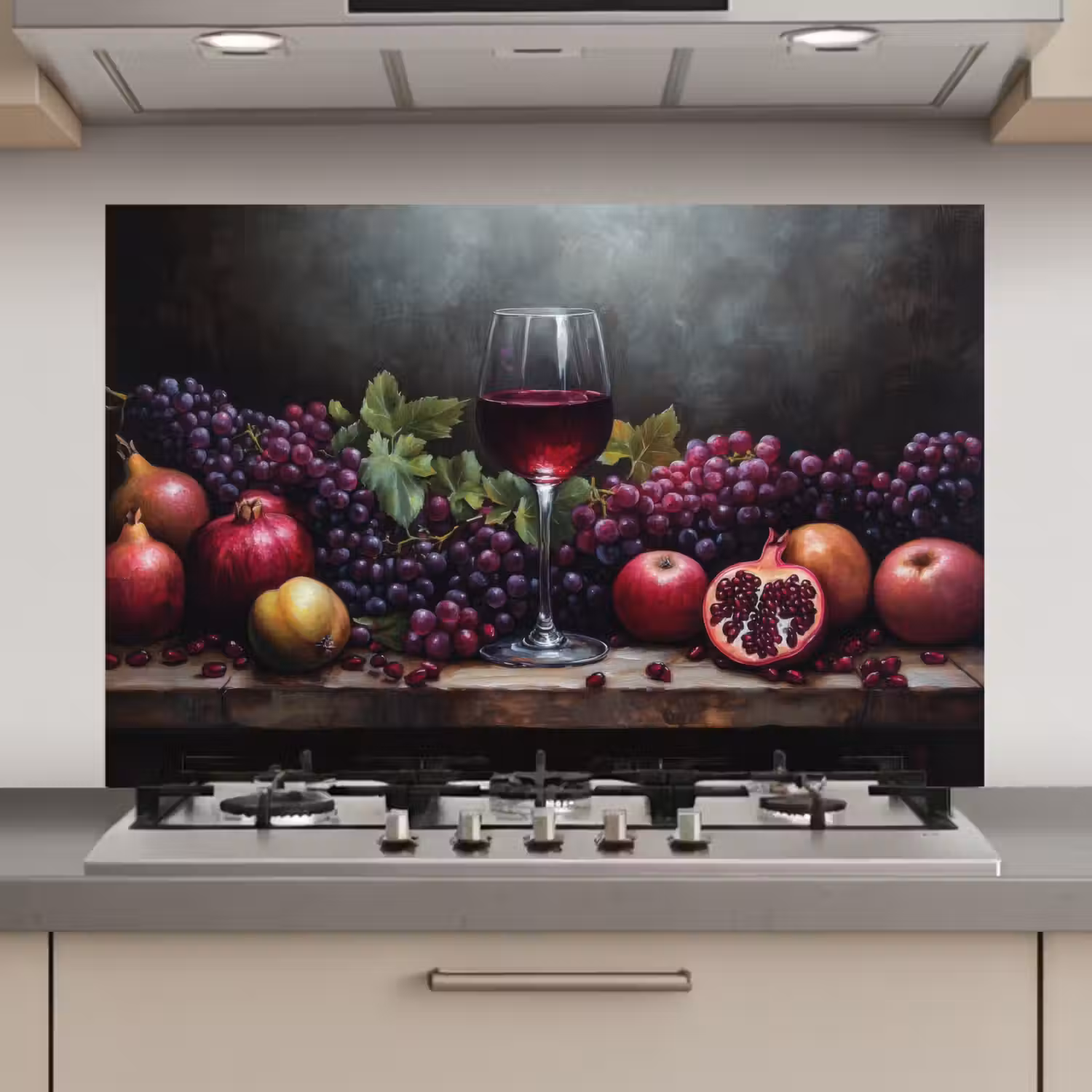 Wijn - Fruit - Stilleven keuken achterwand spatscherm klein -3d_website
