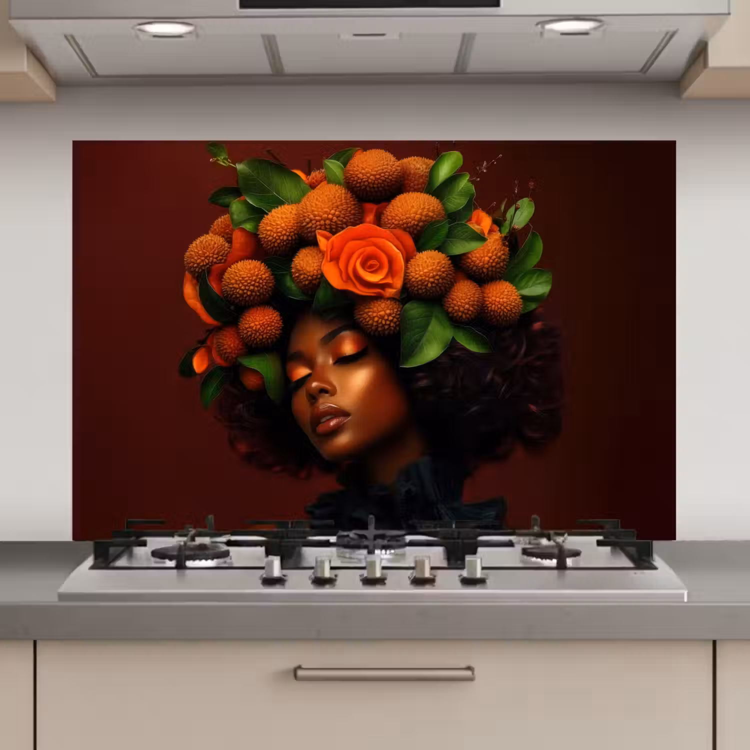 Vrouw - lychee - exotisch keuken achterwand spatscherm klein -3d_website