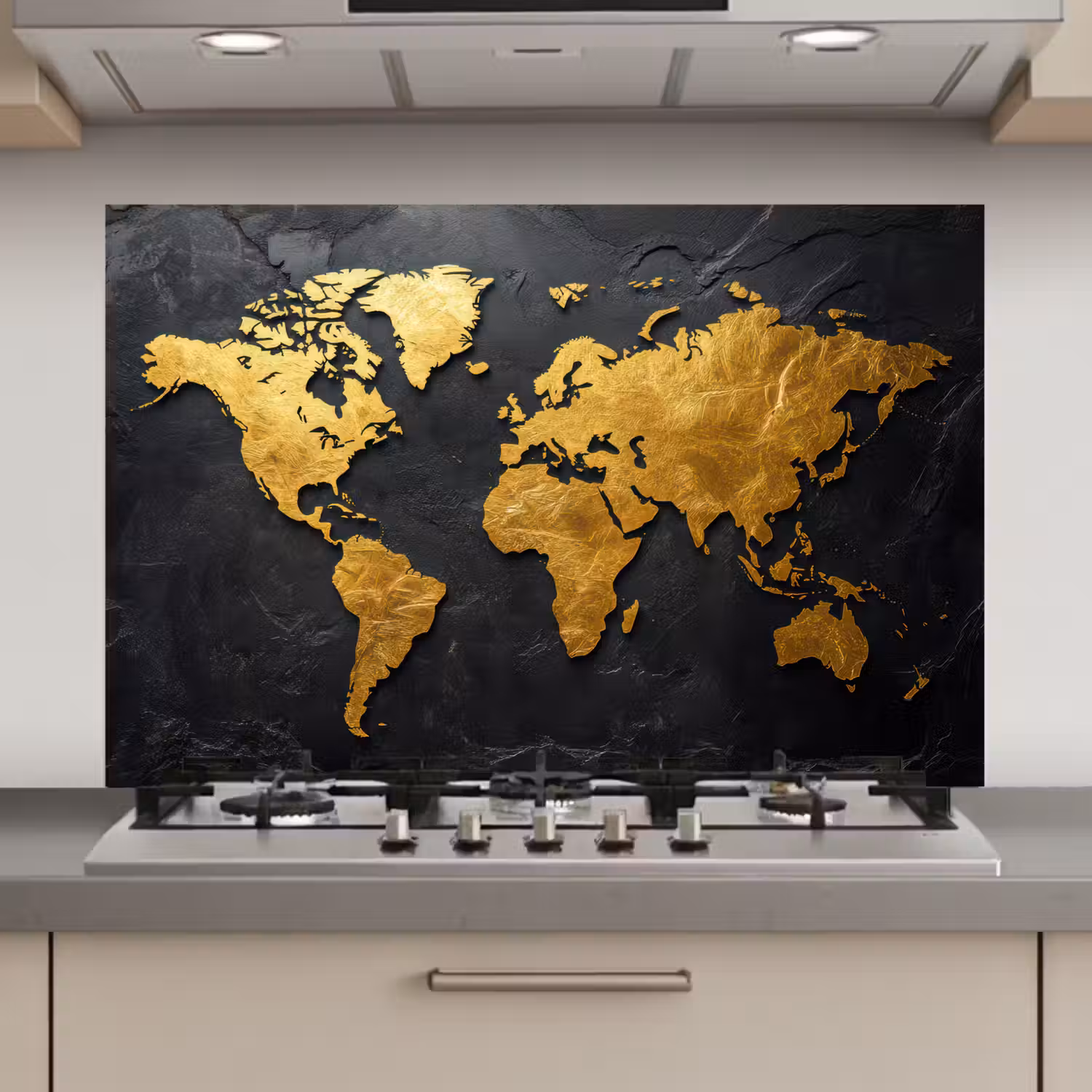 Wereldkaart - Goud - Steen keuken achterwand spatscherm klein -3d_website