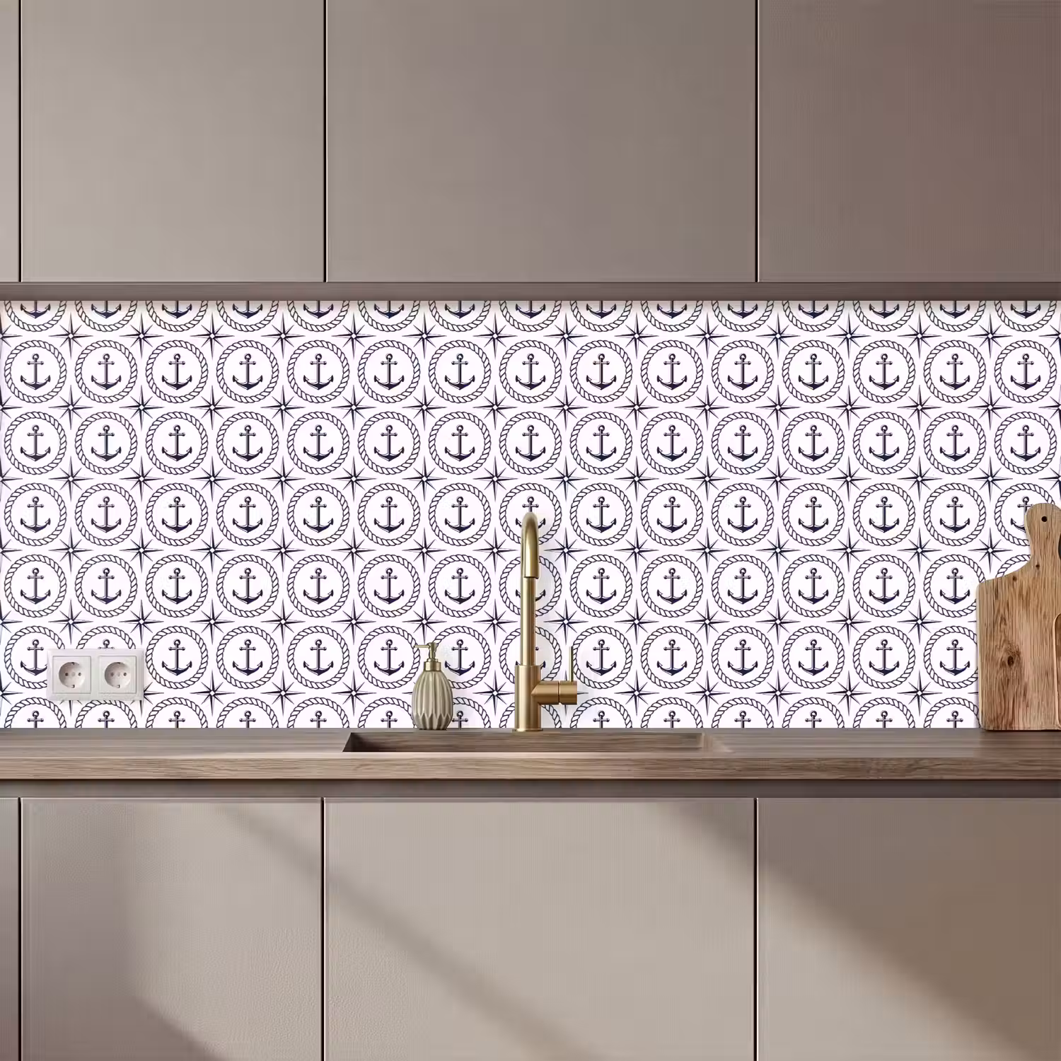 Anker - Haven - Blauw - Wit keuken achterwand 2 middel 871 zz_3dshopping