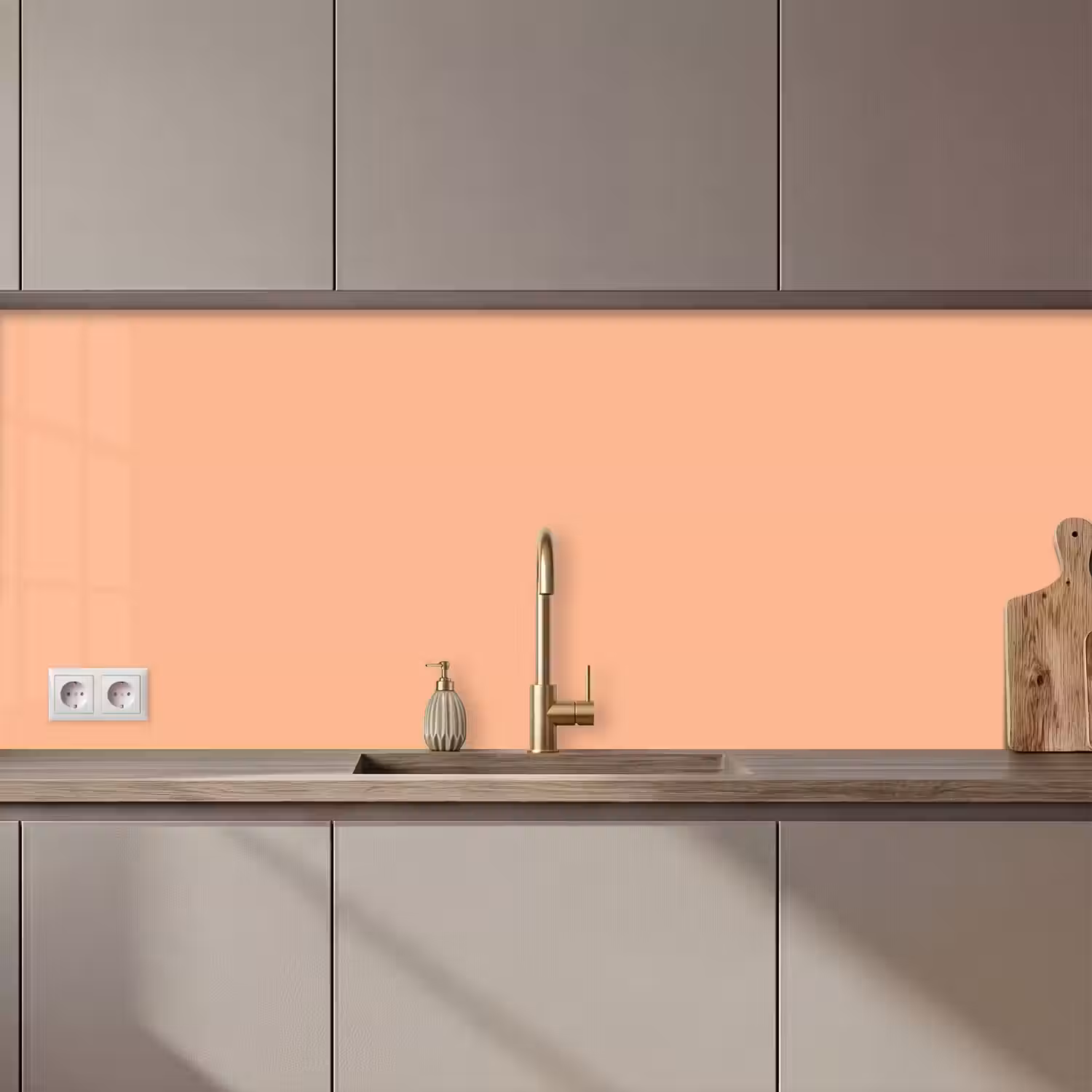 Abrikoos - Roze - Pastel - Effen - Kleur keuken achterwand 2 middel 871 zz_3dshopping