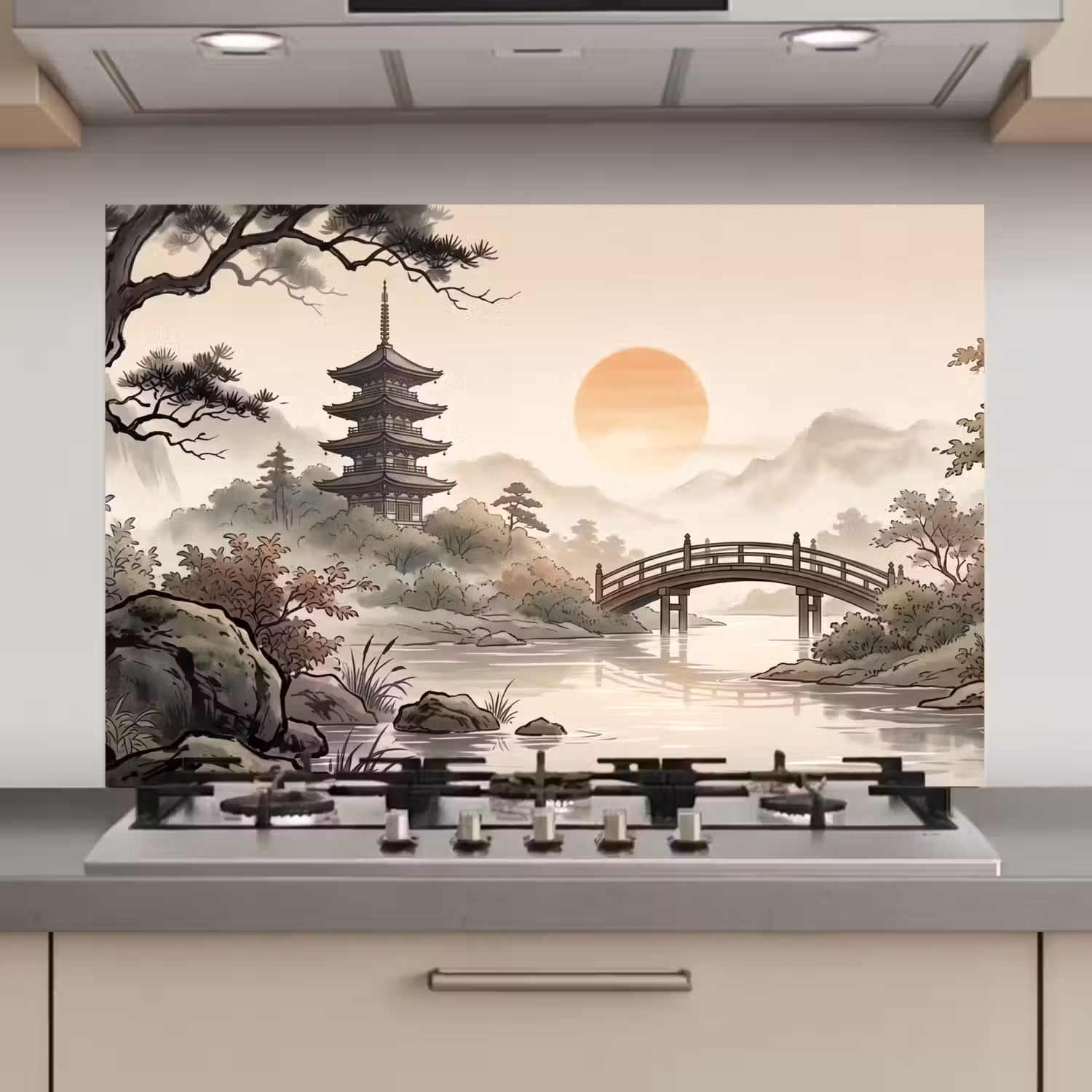 Azië - Landschap - Kleurrijk keuken achterwand 2 middel zz_3dshopping